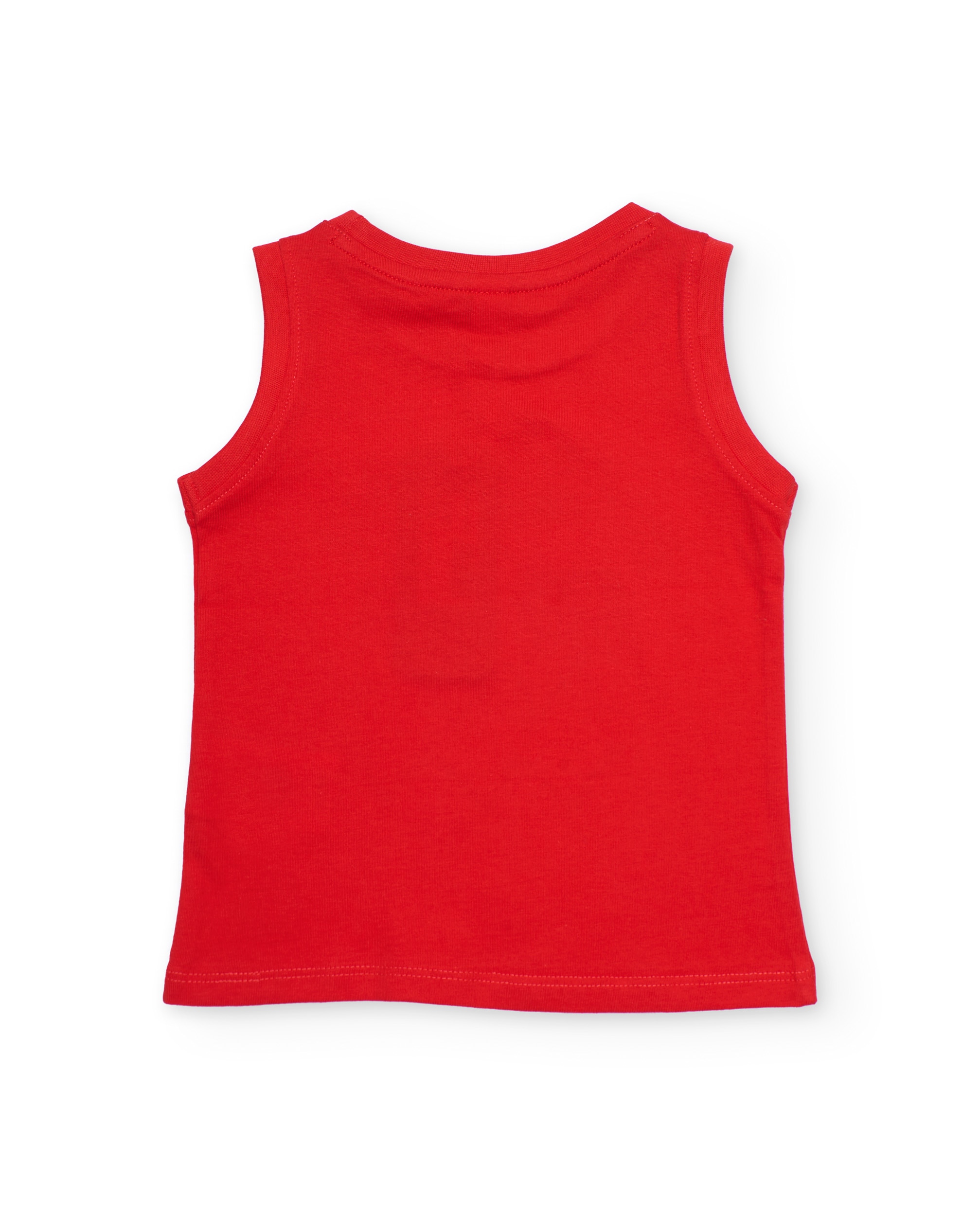 T-shirt Infantil de Malha com Design de Ananás Vermelho-2