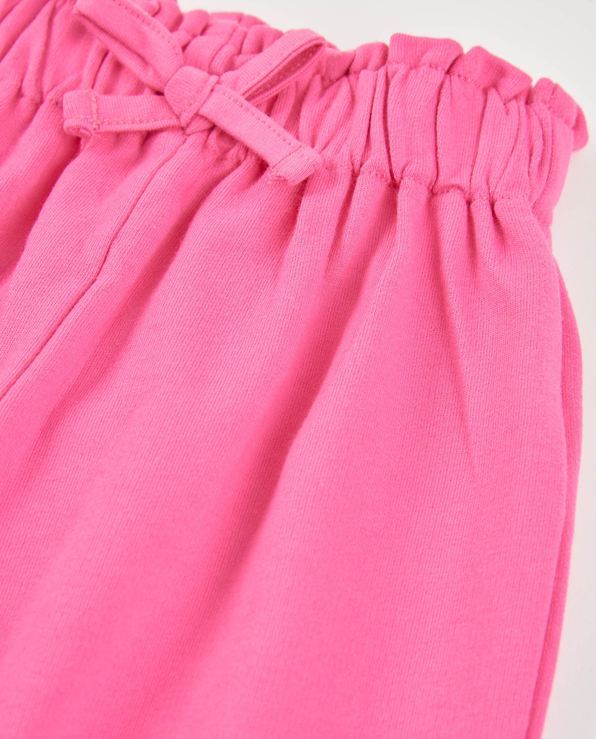 Calças Infantil de Malha e Design Culotte Rosa-3