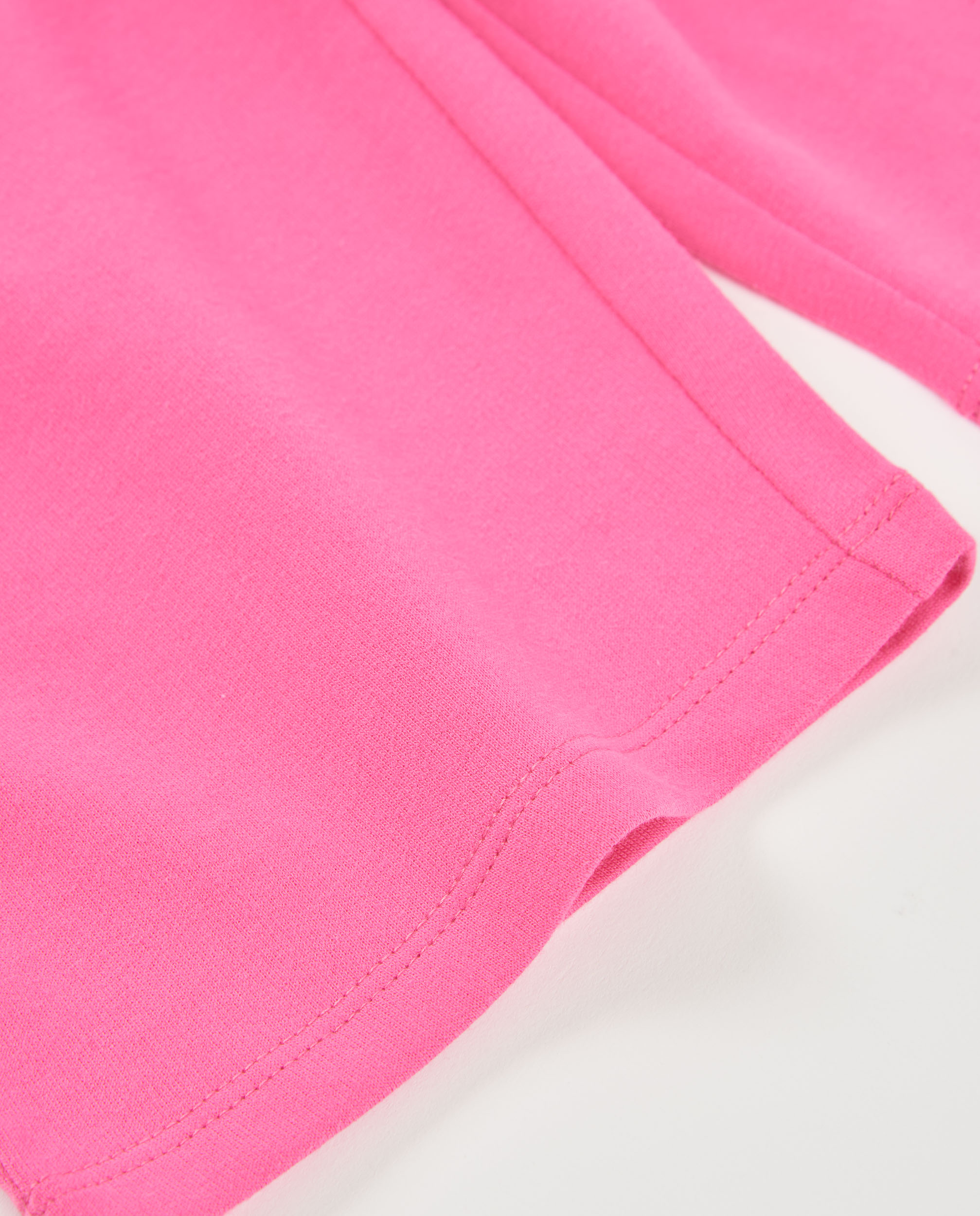 Calças Infantil de Malha e Design Culotte Rosa-4