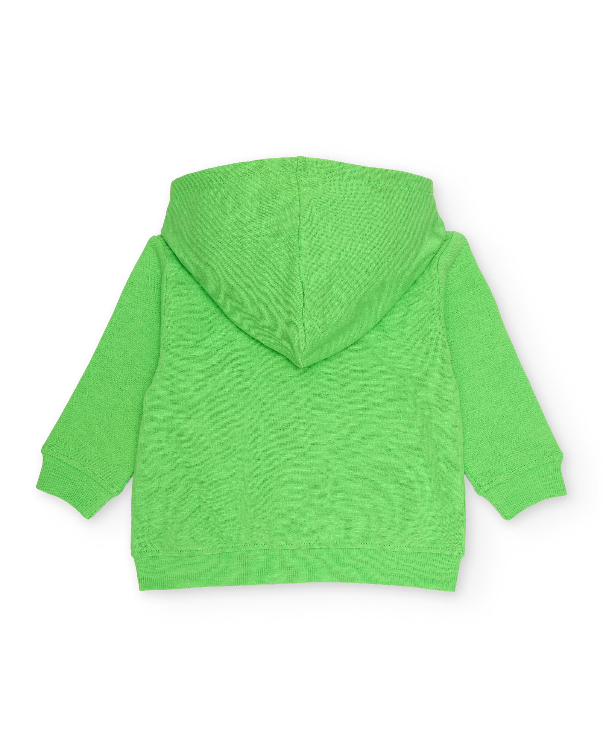 Sweatshirt Infantil de Malha com Bolso Tipo Canguru Verde-3