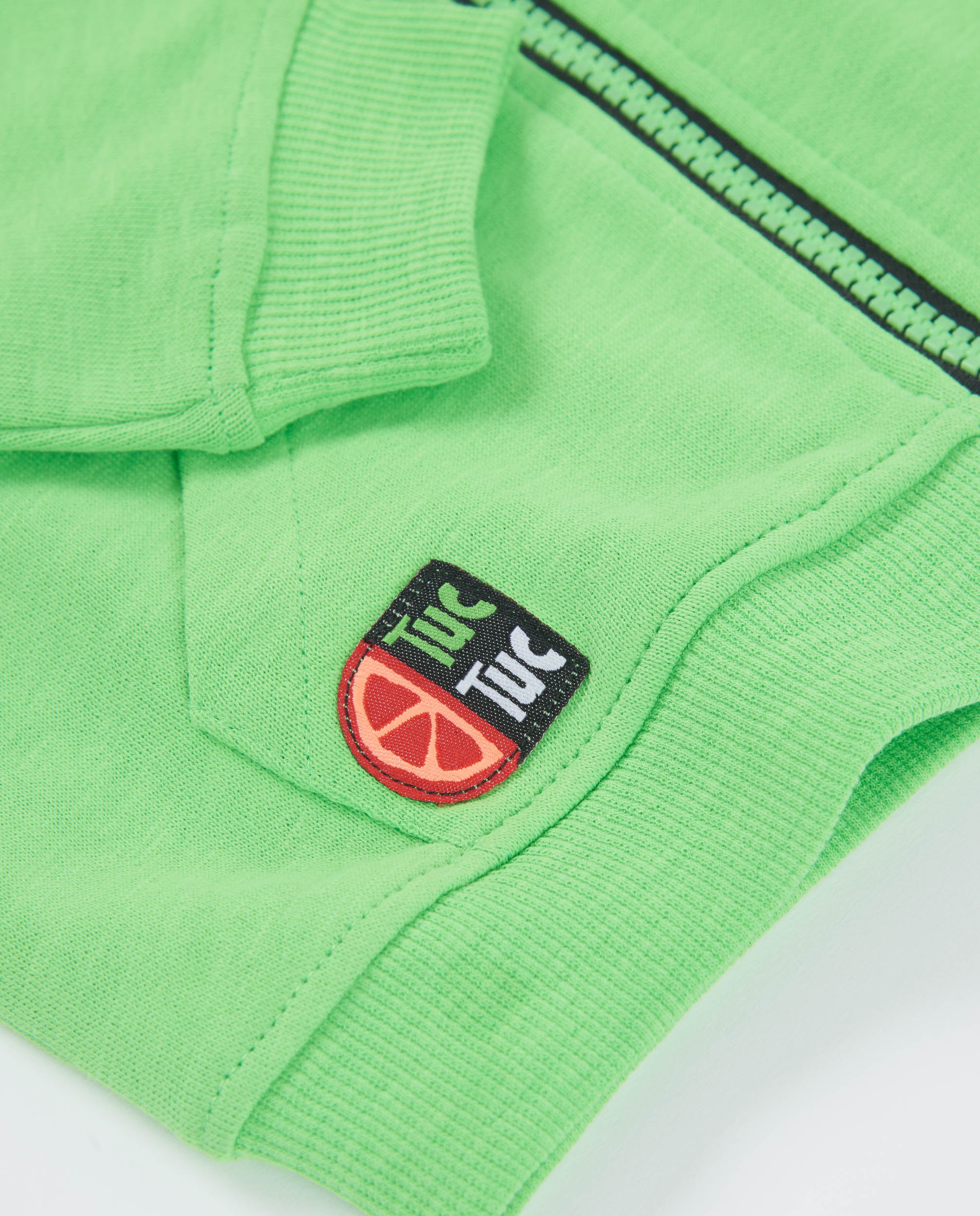 Sweatshirt Infantil de Malha com Bolso Tipo Canguru Verde-5