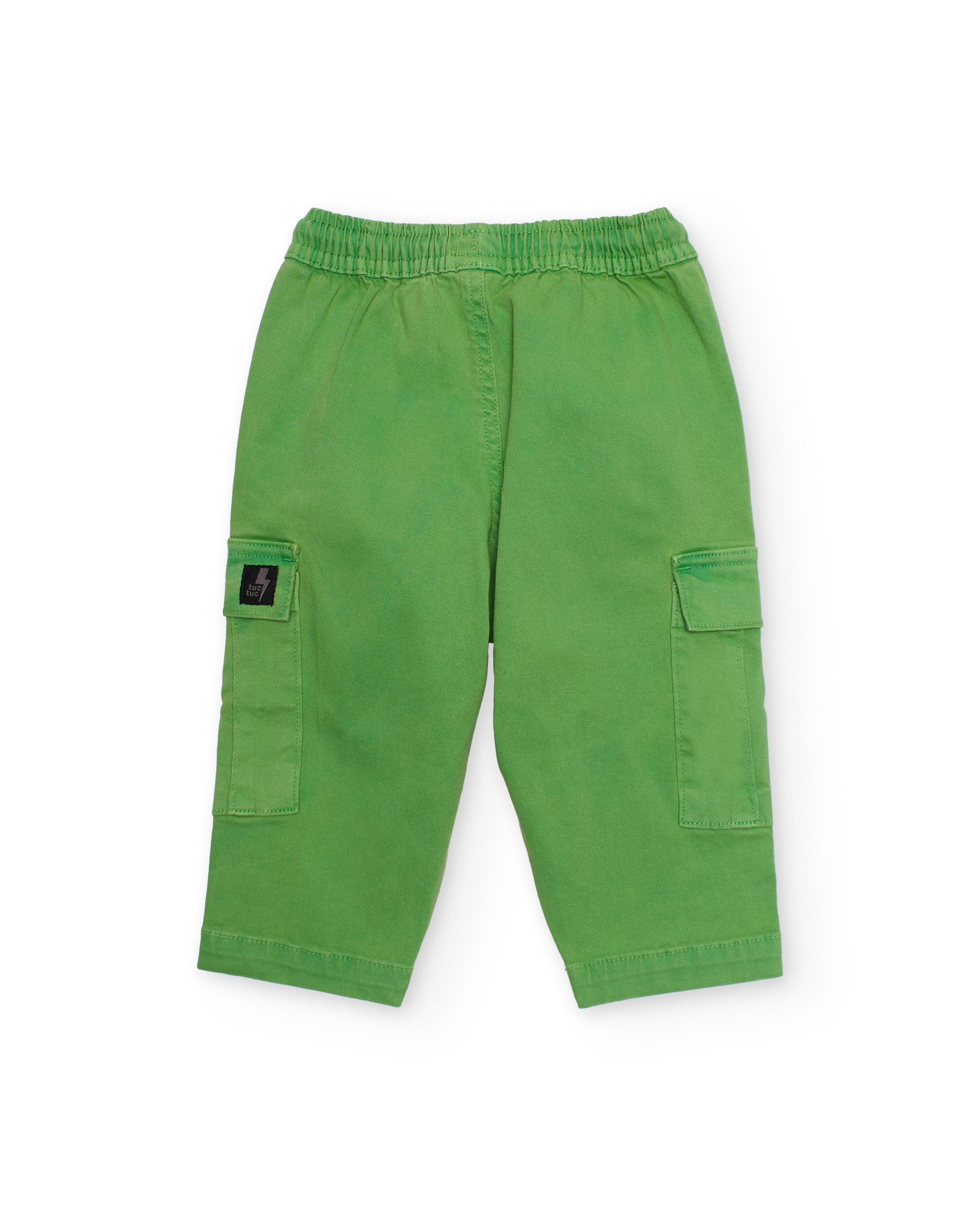 Calças de Plana e Estilo Cargo Tuc tuc Verde-2