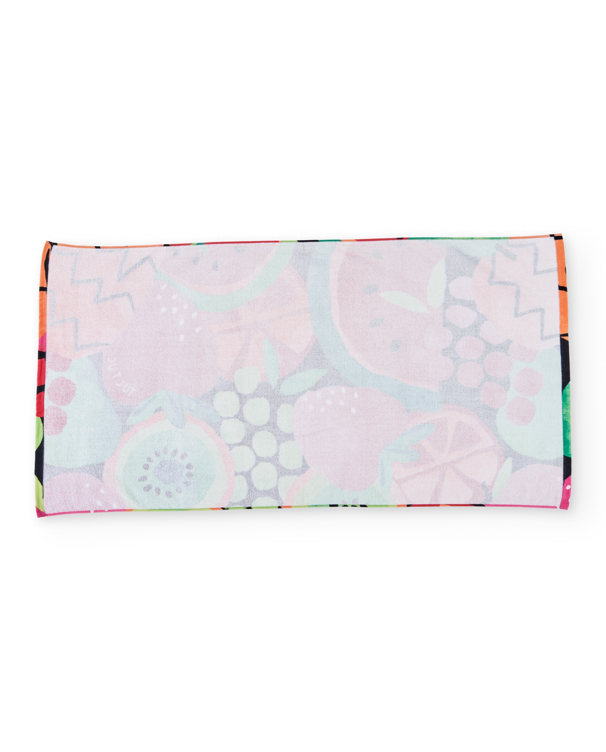 Toalha Infantil de Malha com Estampado de Frutas Tuc tuc Vermelho-2
