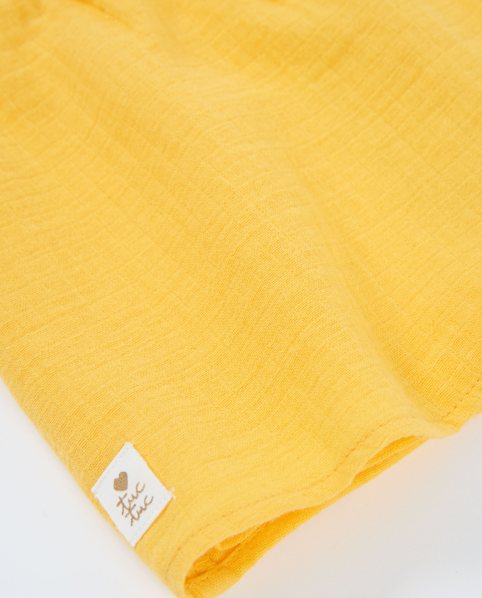 Saia-calça Infantil de Plana com Design Cruzado Amarelo-4