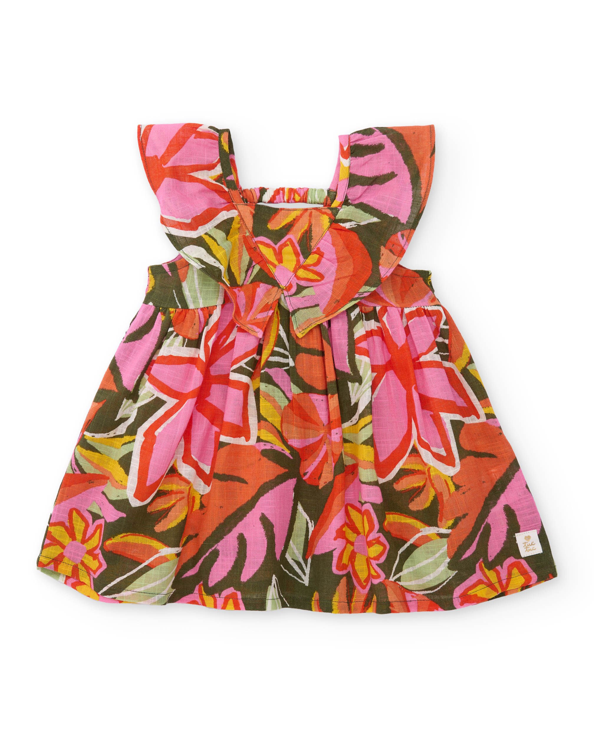Imagem 0 de Vestido Infantil de Plana com Franzido Frontal