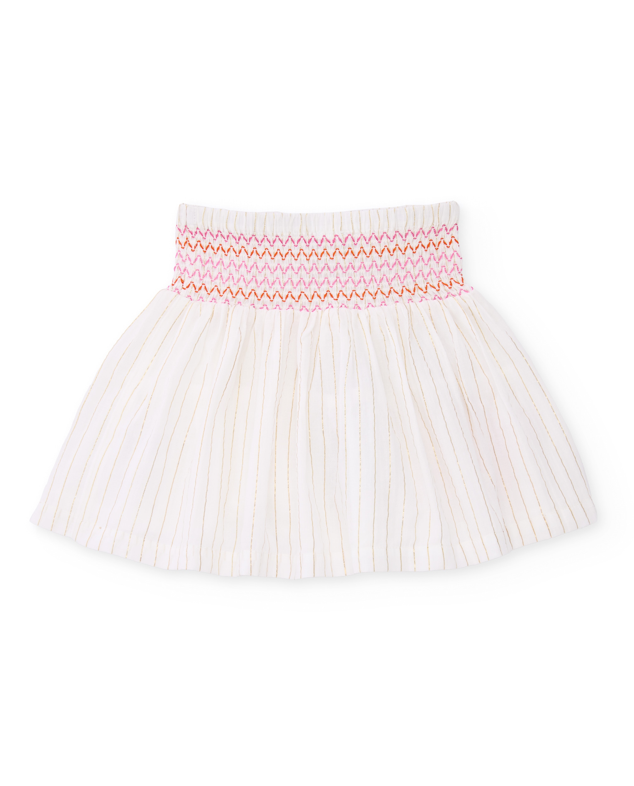 Saia Infantil de Plana com Bordado Decorativo Branco-2