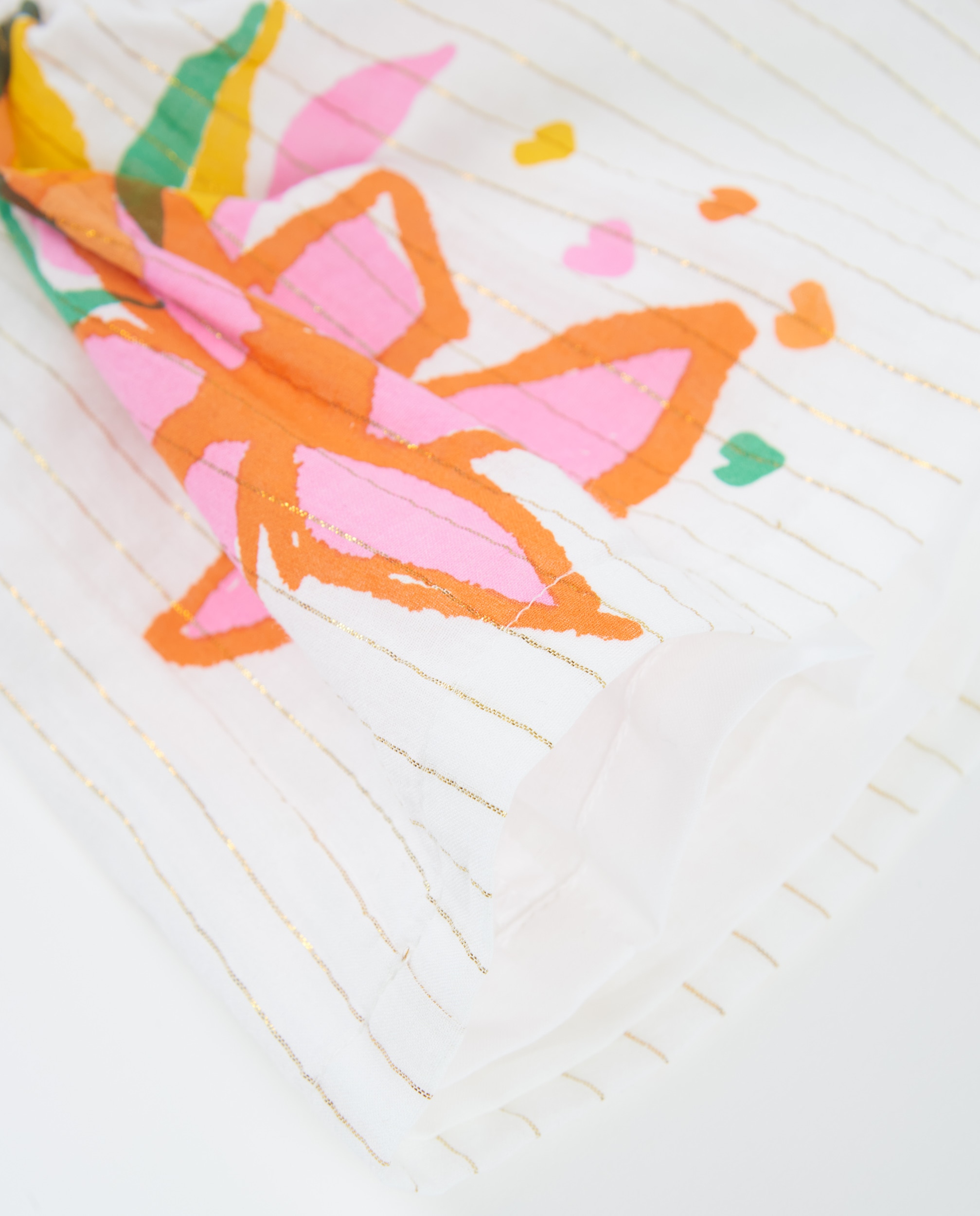 Saia Infantil de Plana com Bordado Decorativo Branco-4