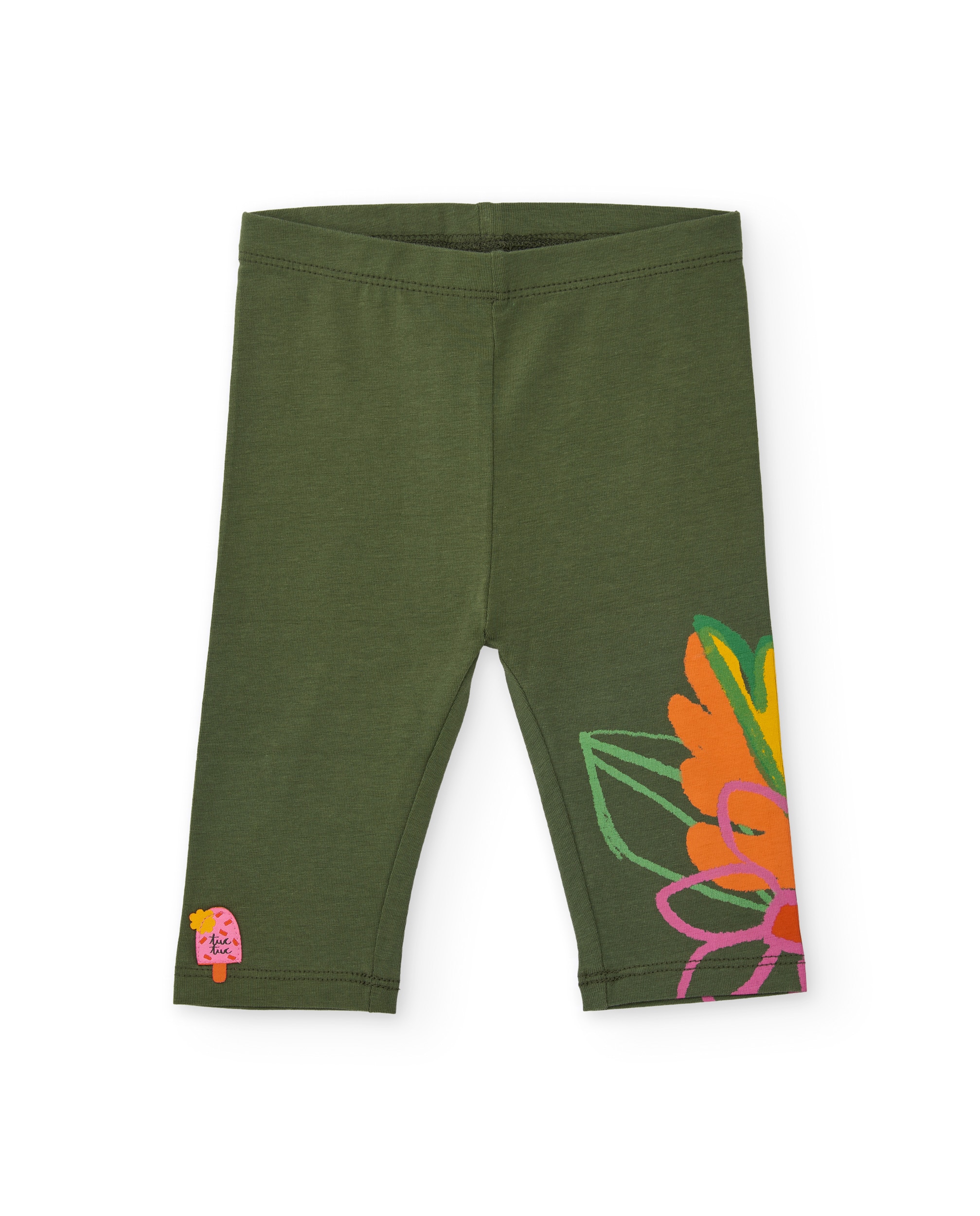 Conjunto Infantil de Malha e Estampado Colorido Branco-3