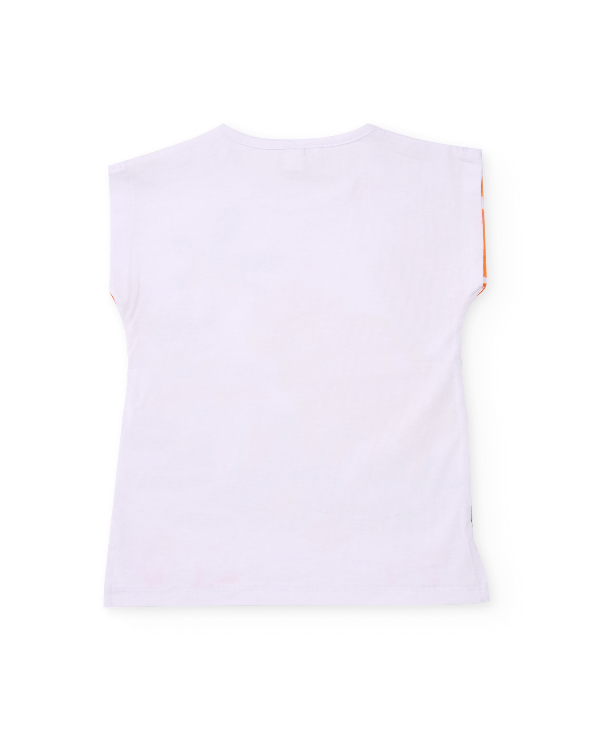 Conjunto Infantil de Malha e Estampado Colorido Branco-4