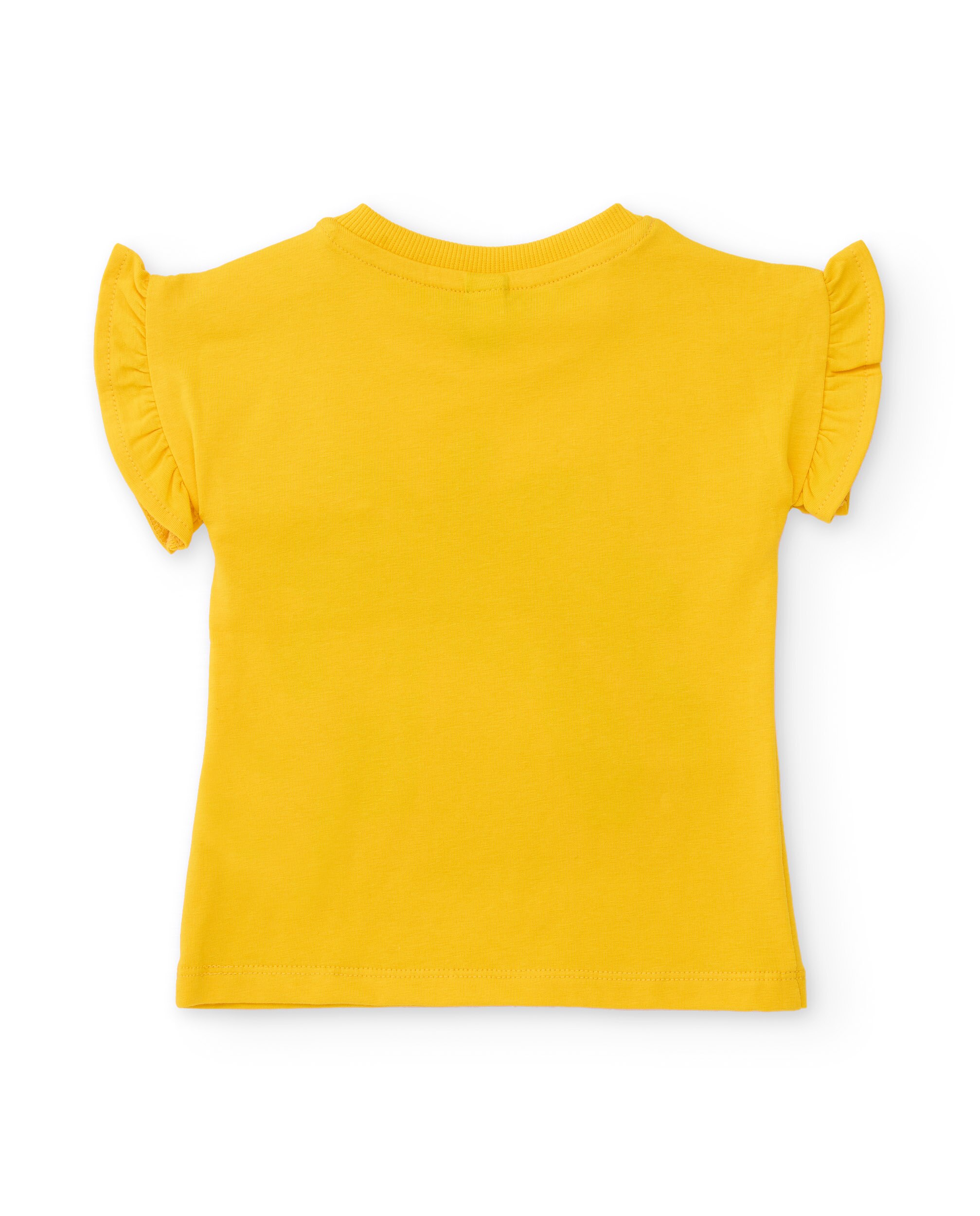Conjunto Infantil de Malha com Detalhes em Relevo Tuc tuc Amarelo-4