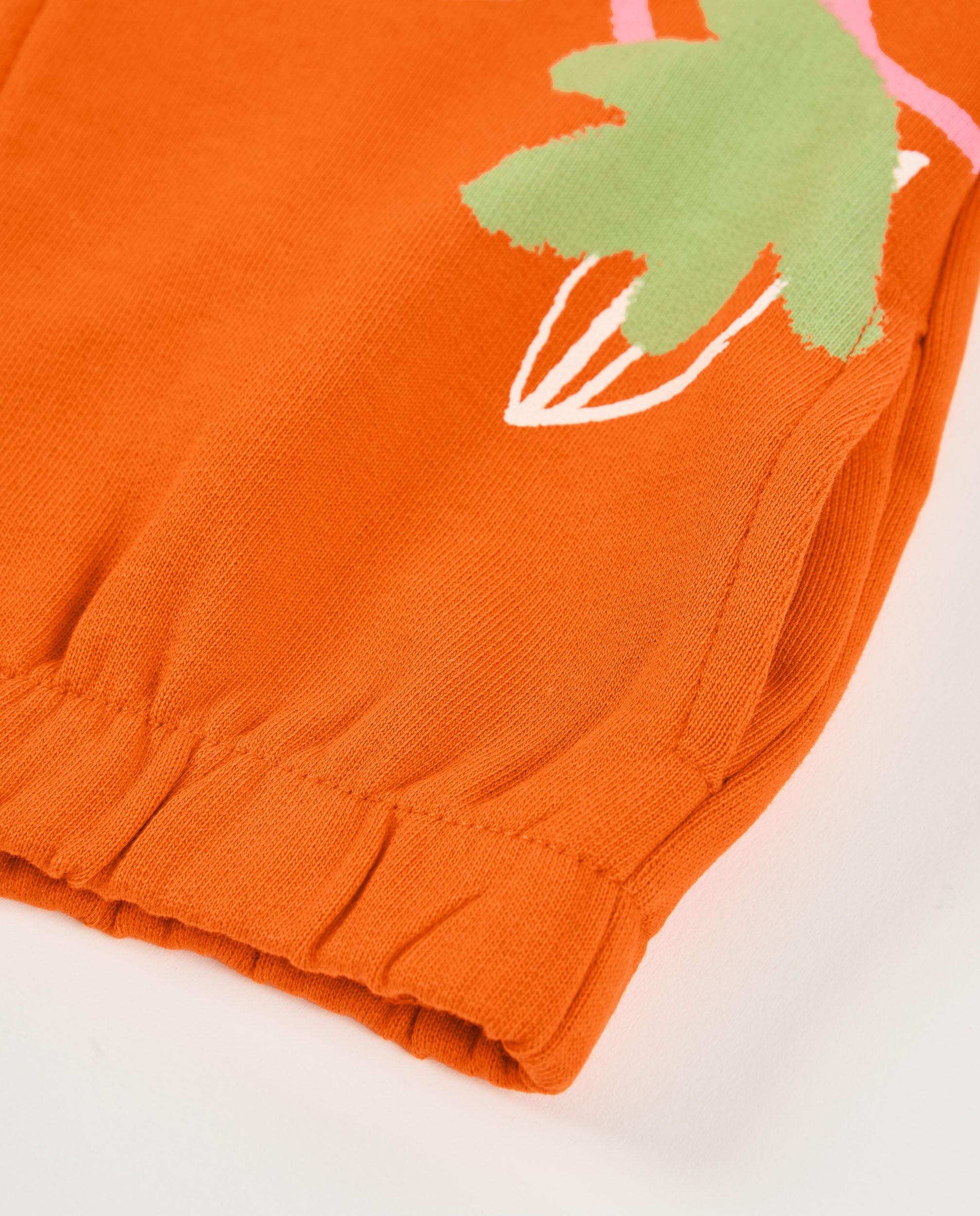 Sweat Infantil de Malha com Fecho Zip Laranja-4