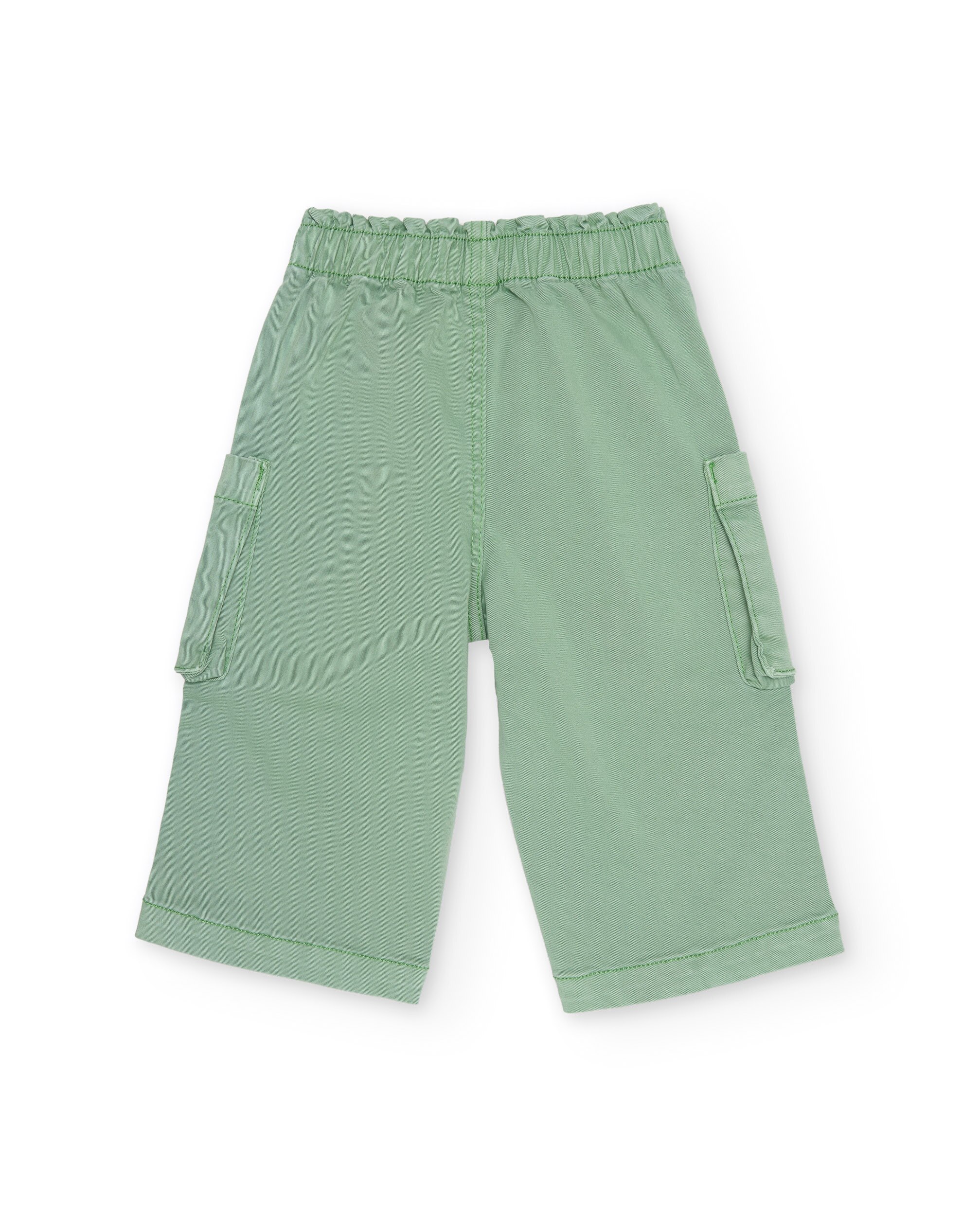 Calças de Plana e Estilo Cargo Tuc tuc Verde-2