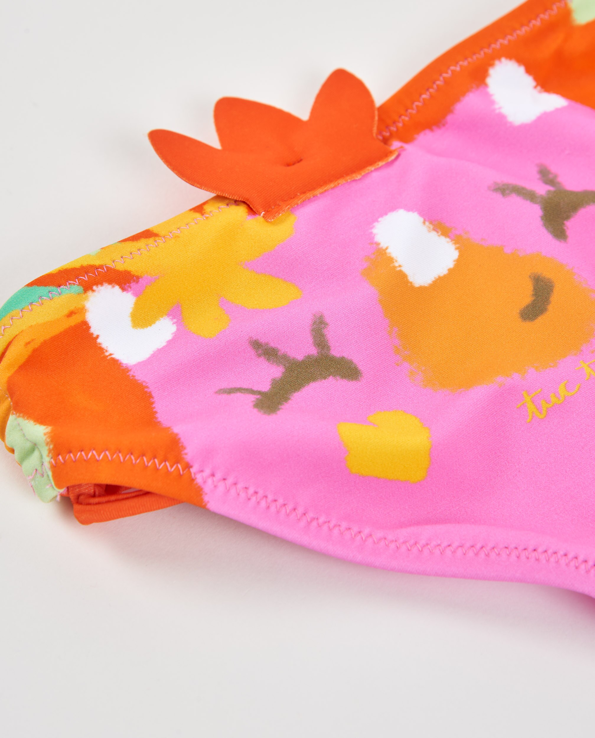 Cueca Infantil de Malha com Adornos em Relevo Tuc tuc Rosa-4