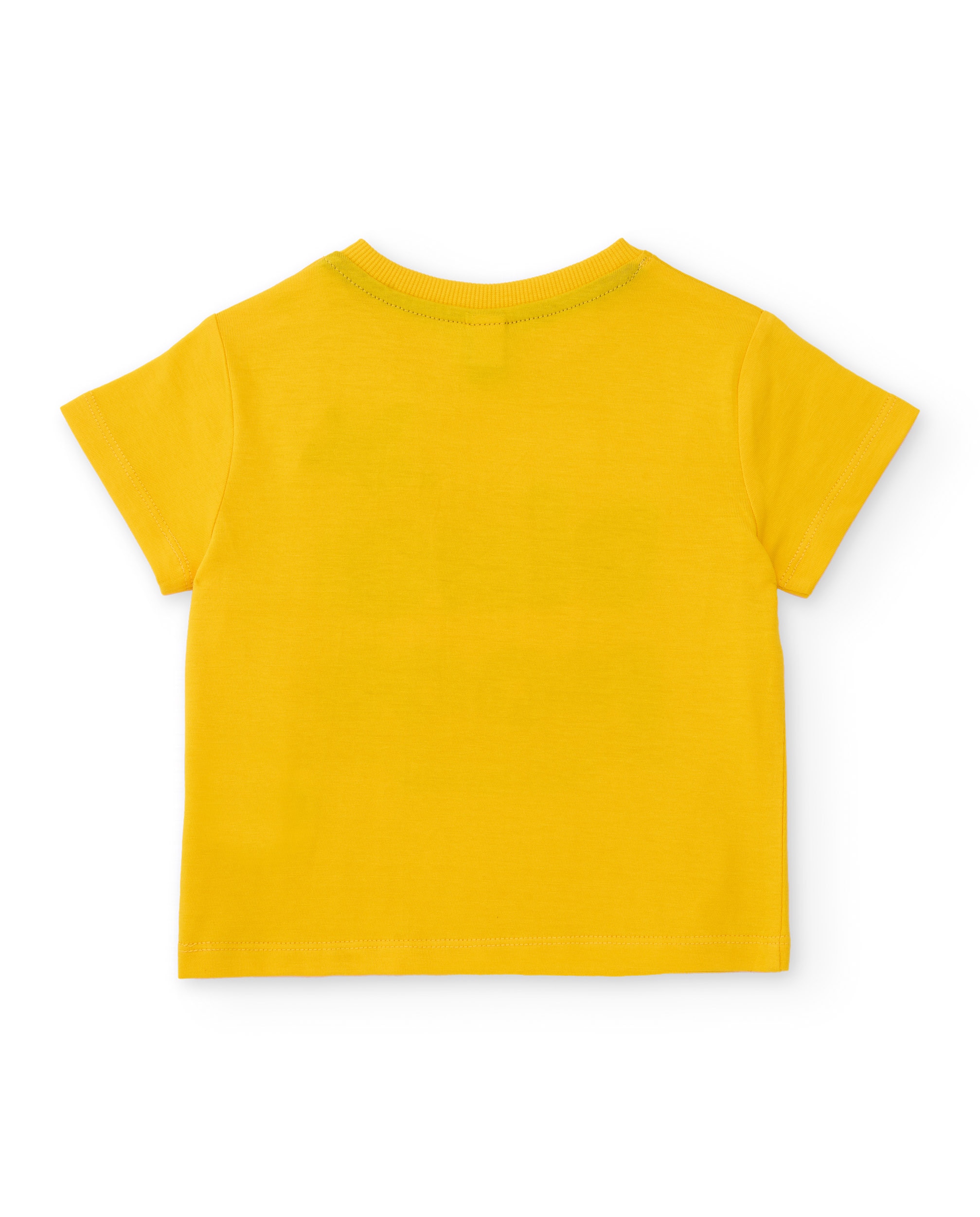 T-shirt Infantil de Malha com Estampado Frontal Tuc tuc Amarelo-2