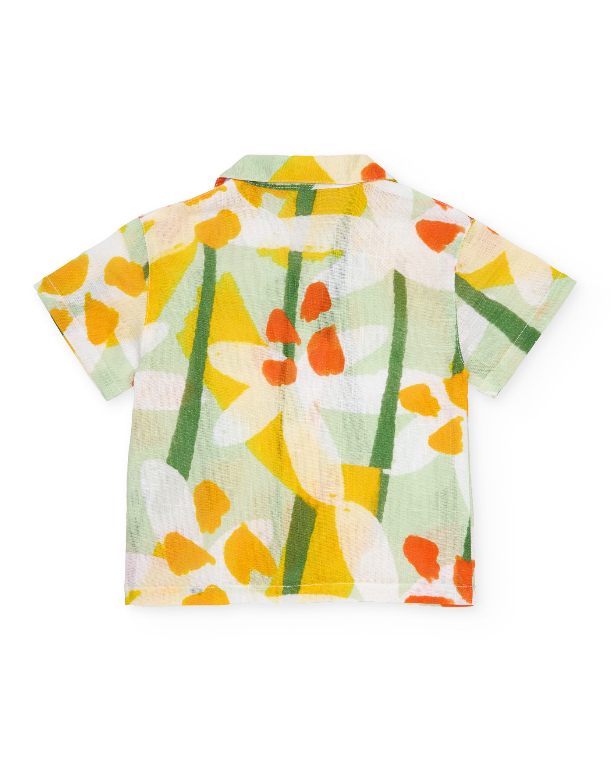 Camisa de Plana e Tecido Transpirável Verde-2