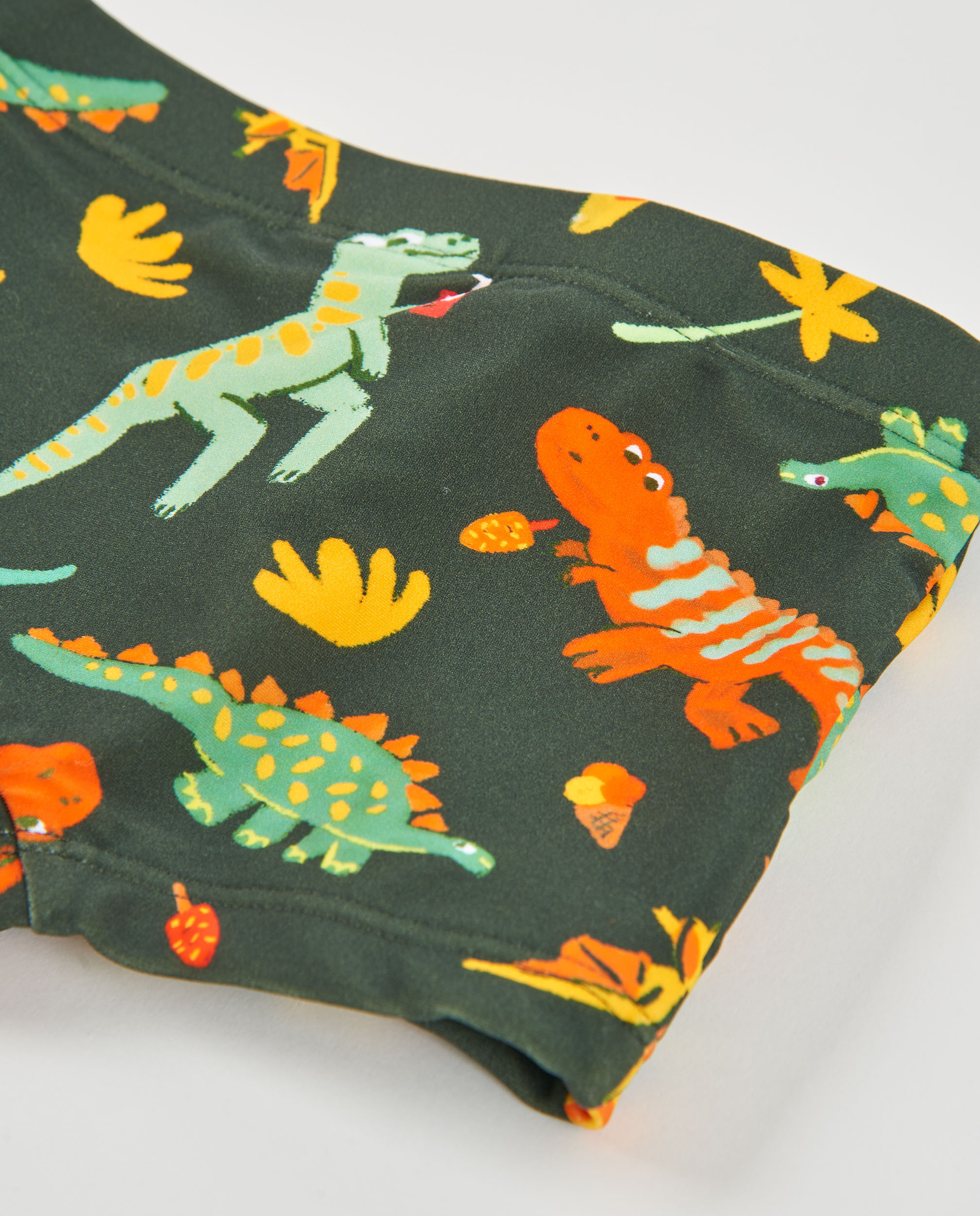 Fato de Banho Infantil de Malha com Estampado Integral Tuc tuc Verde-militar-4