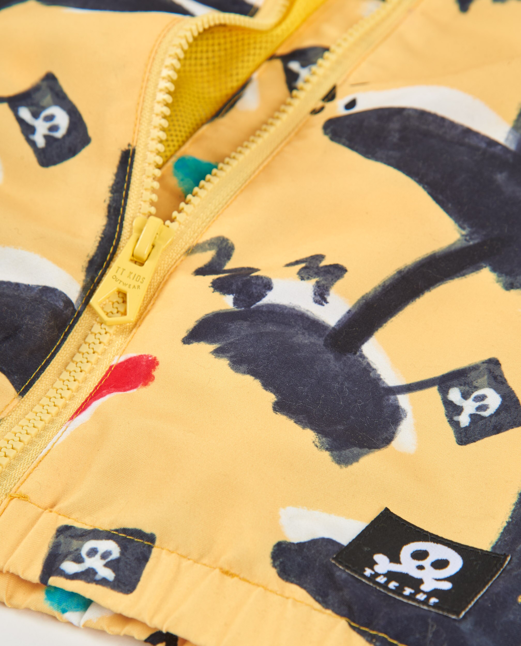 Casaco Infantil de Plana com Design Pirata Amarelo-3