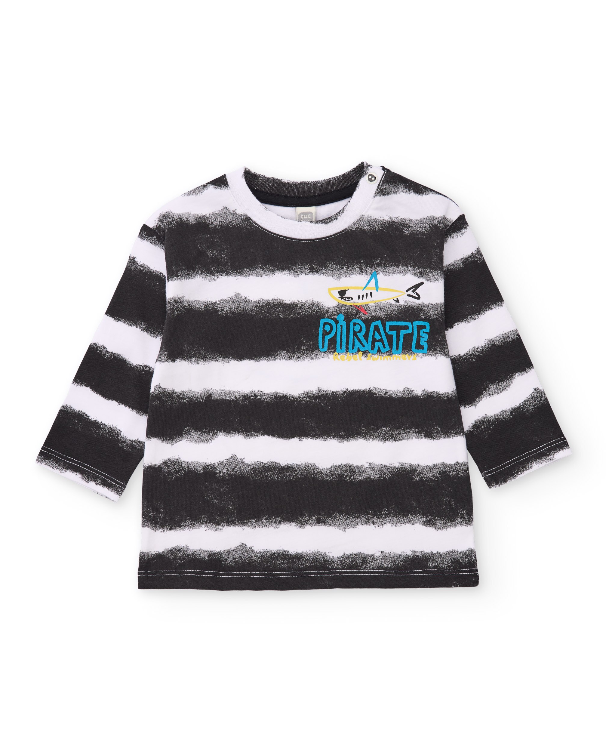 Imagem 0 de T-shirt Infantil de Malha com Motivo Pirata