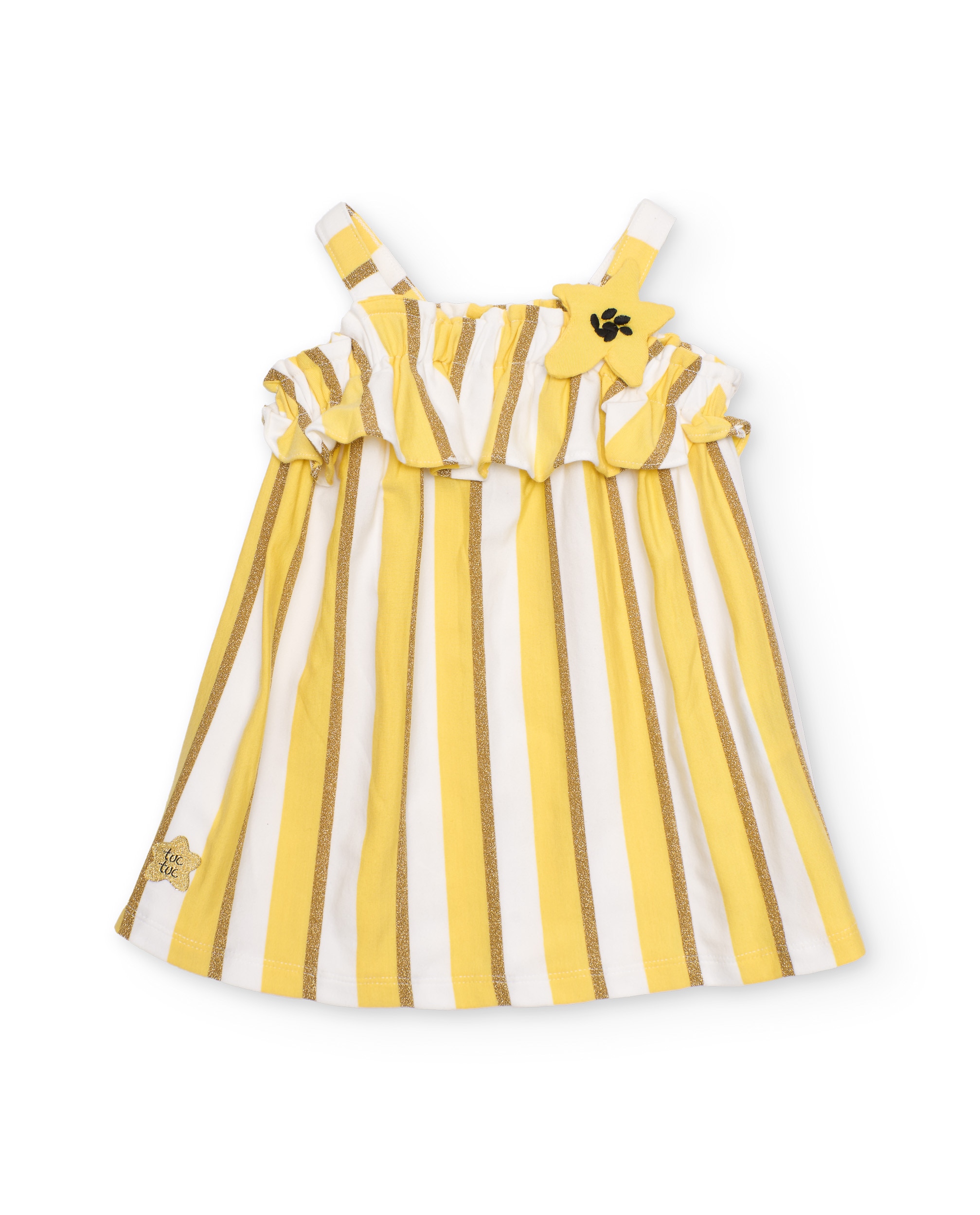 Imagem 0 de Vestido Infantil de Malha com Aplique Floral