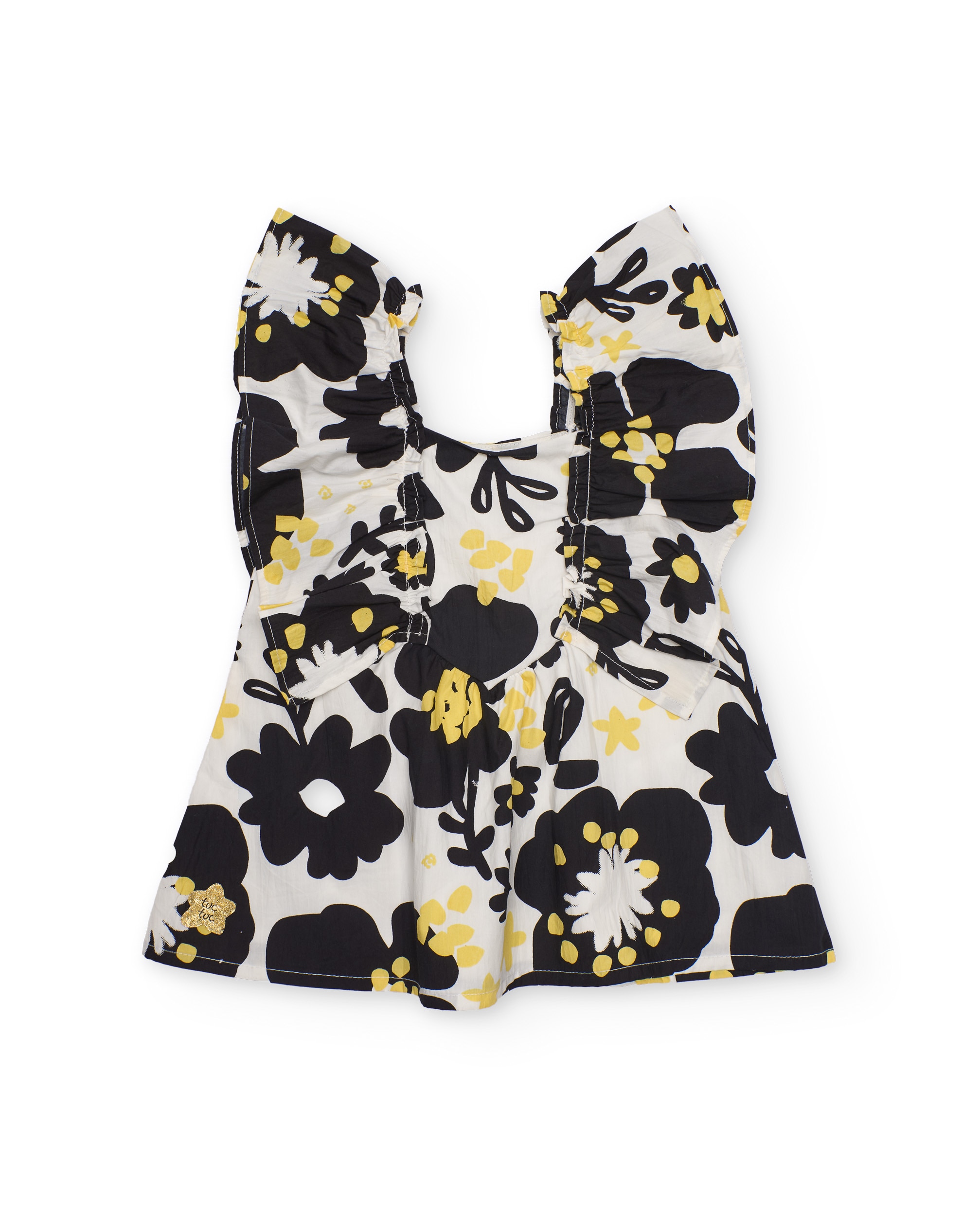 Imagem 0 de Vestido Infantil de Plana e Alças com Folhos
