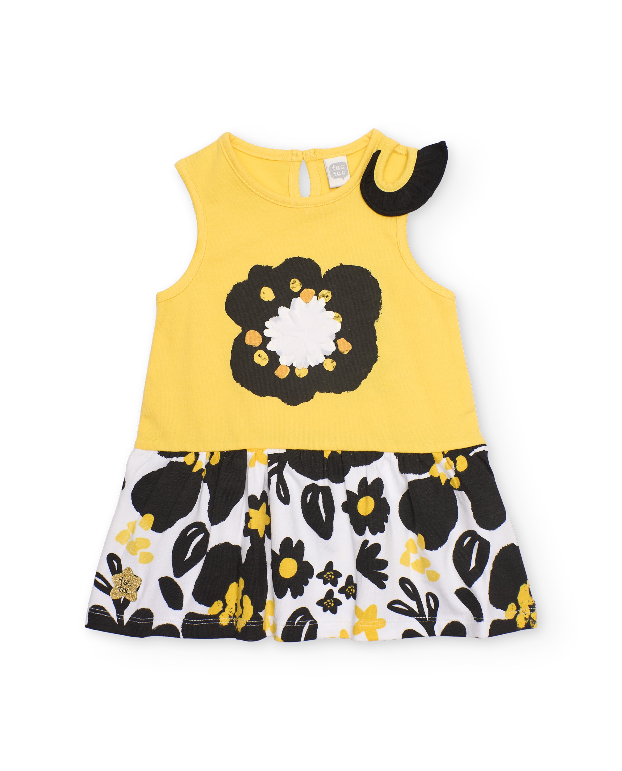 Imagem 0 de Vestido Infantil de Malha com Detalhe no Ombro