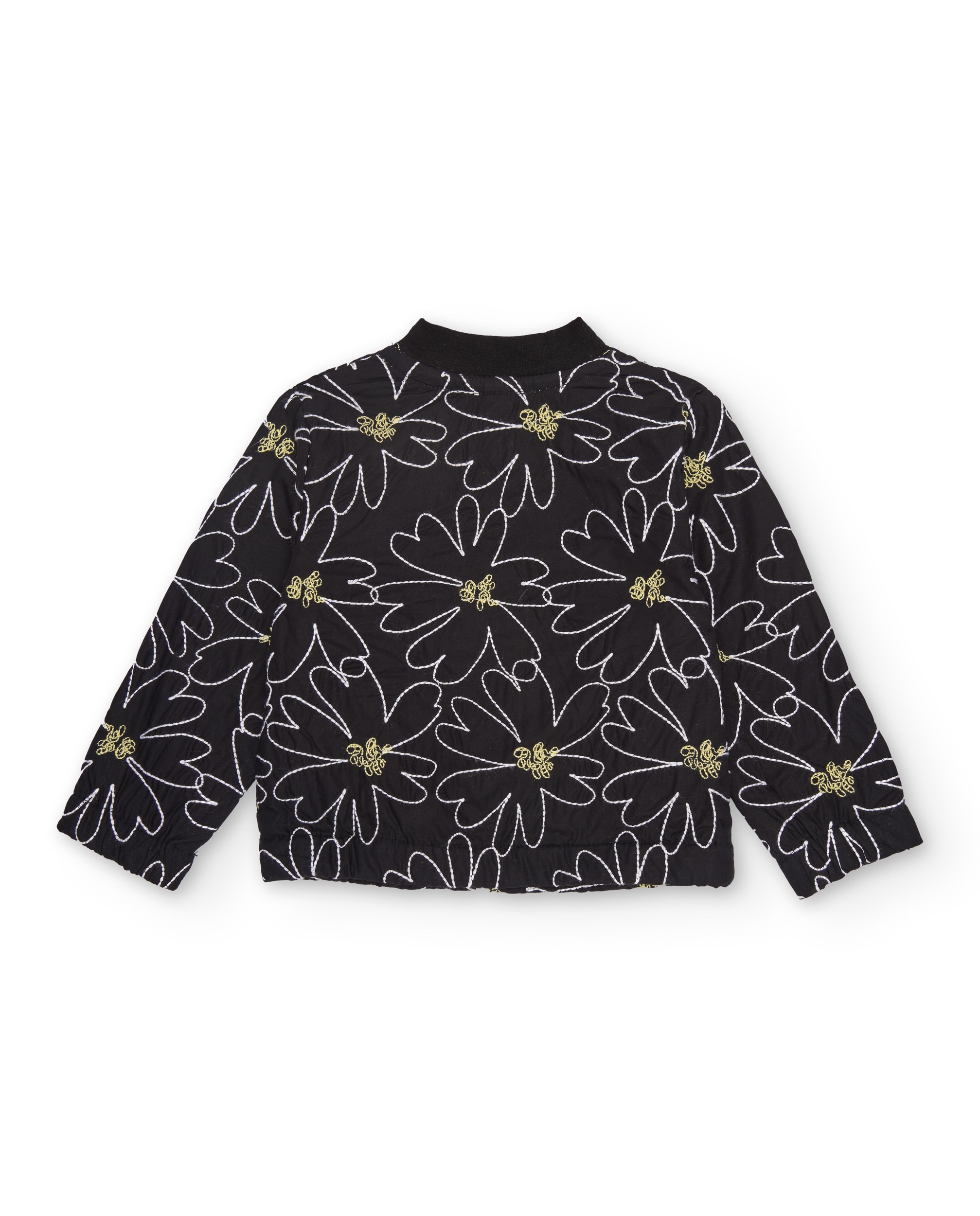Casaco Infantil de Plana com Estampado Floral Tuc tuc Preto-2