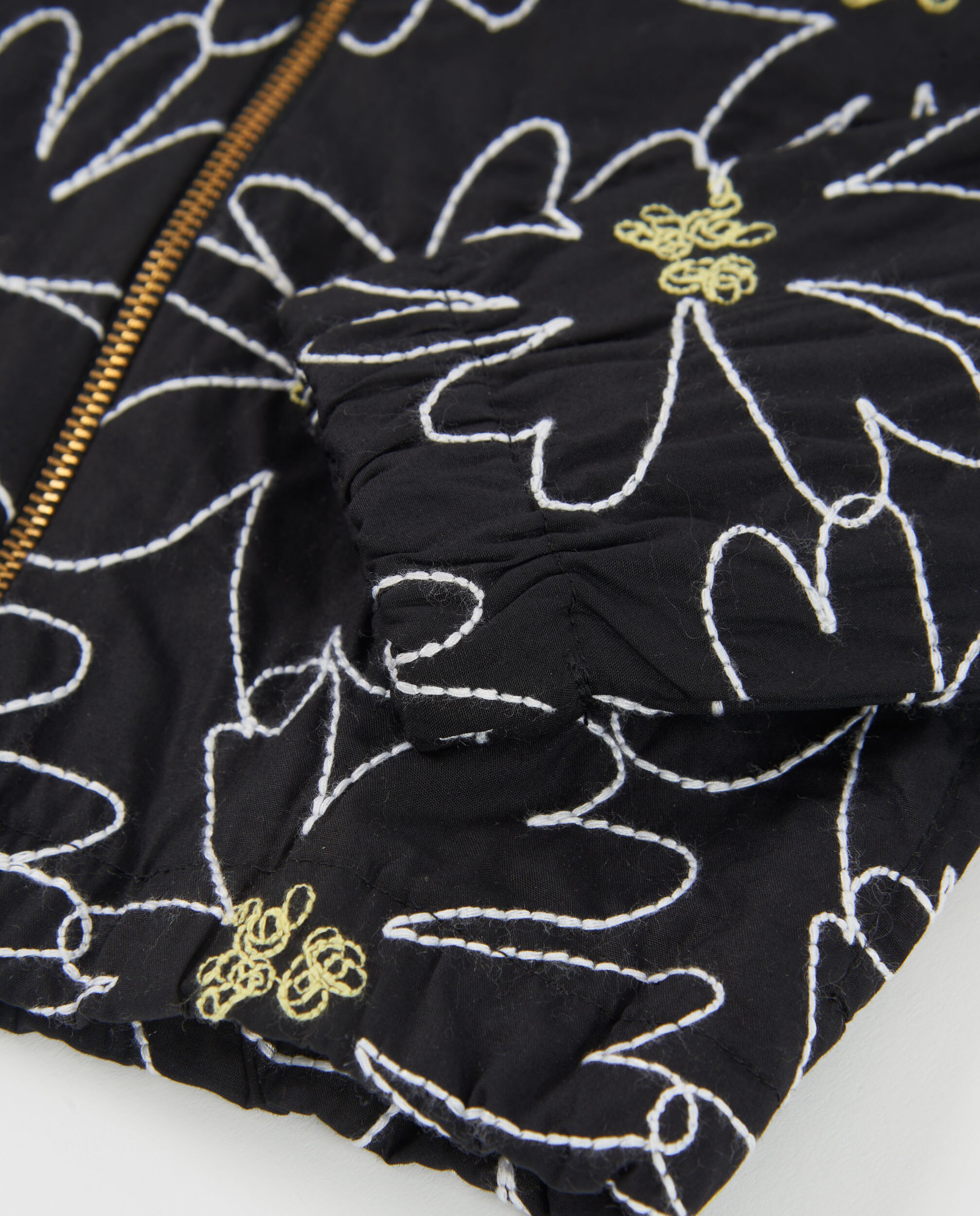 Casaco Infantil de Plana com Estampado Floral Tuc tuc Preto-4
