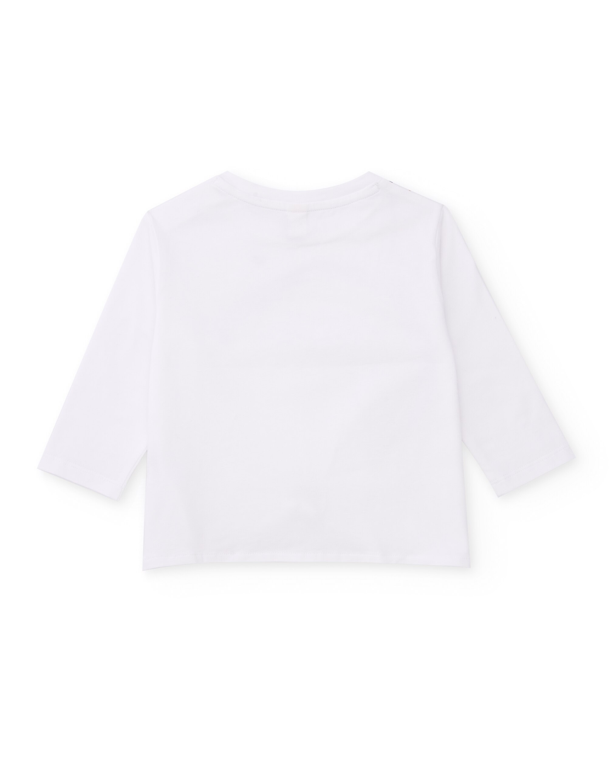 T-shirt Infantil de Malha com Detalhes Brilhantes Branco-2