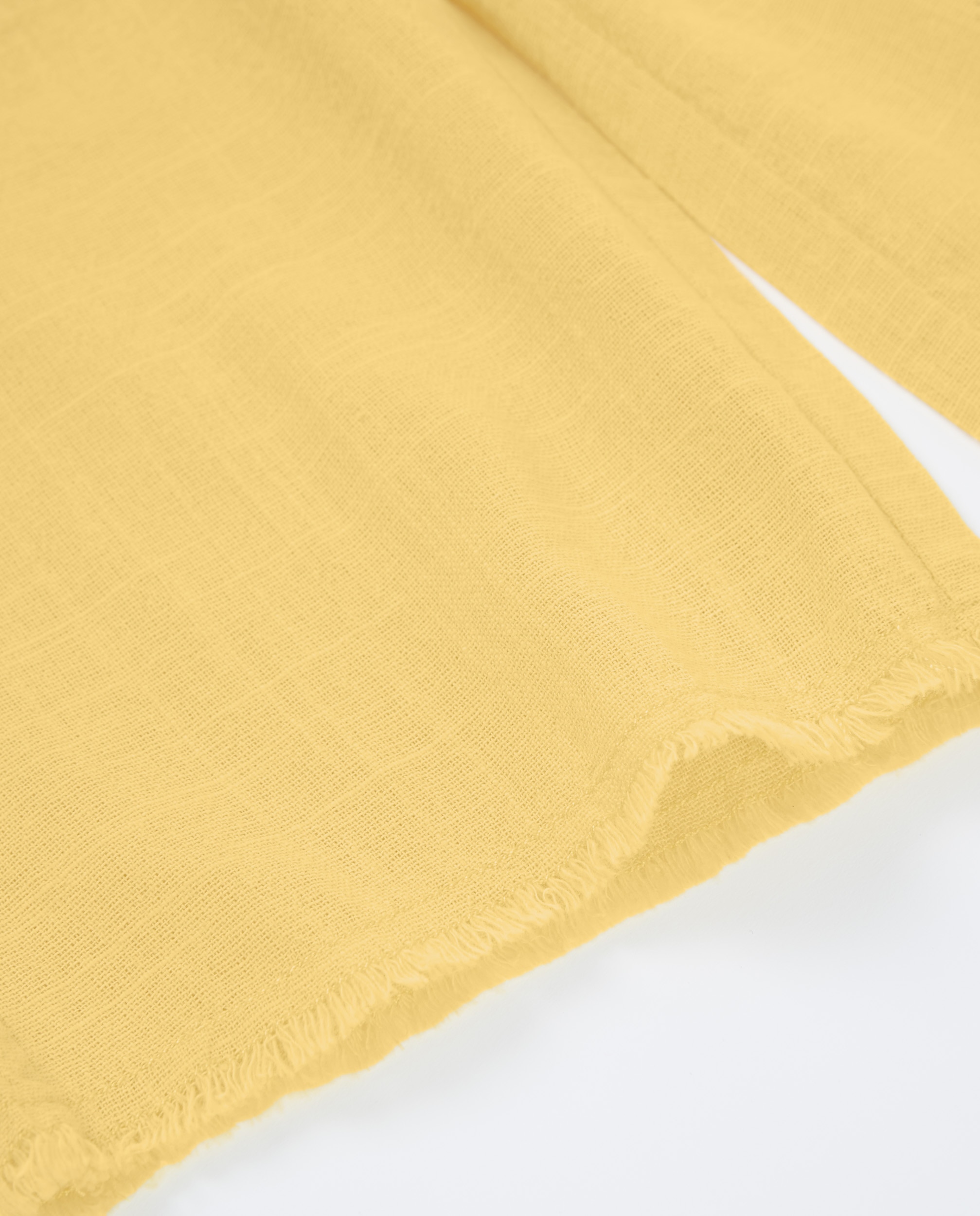 Calças de Plana e Corte Culotte Amarelo-4