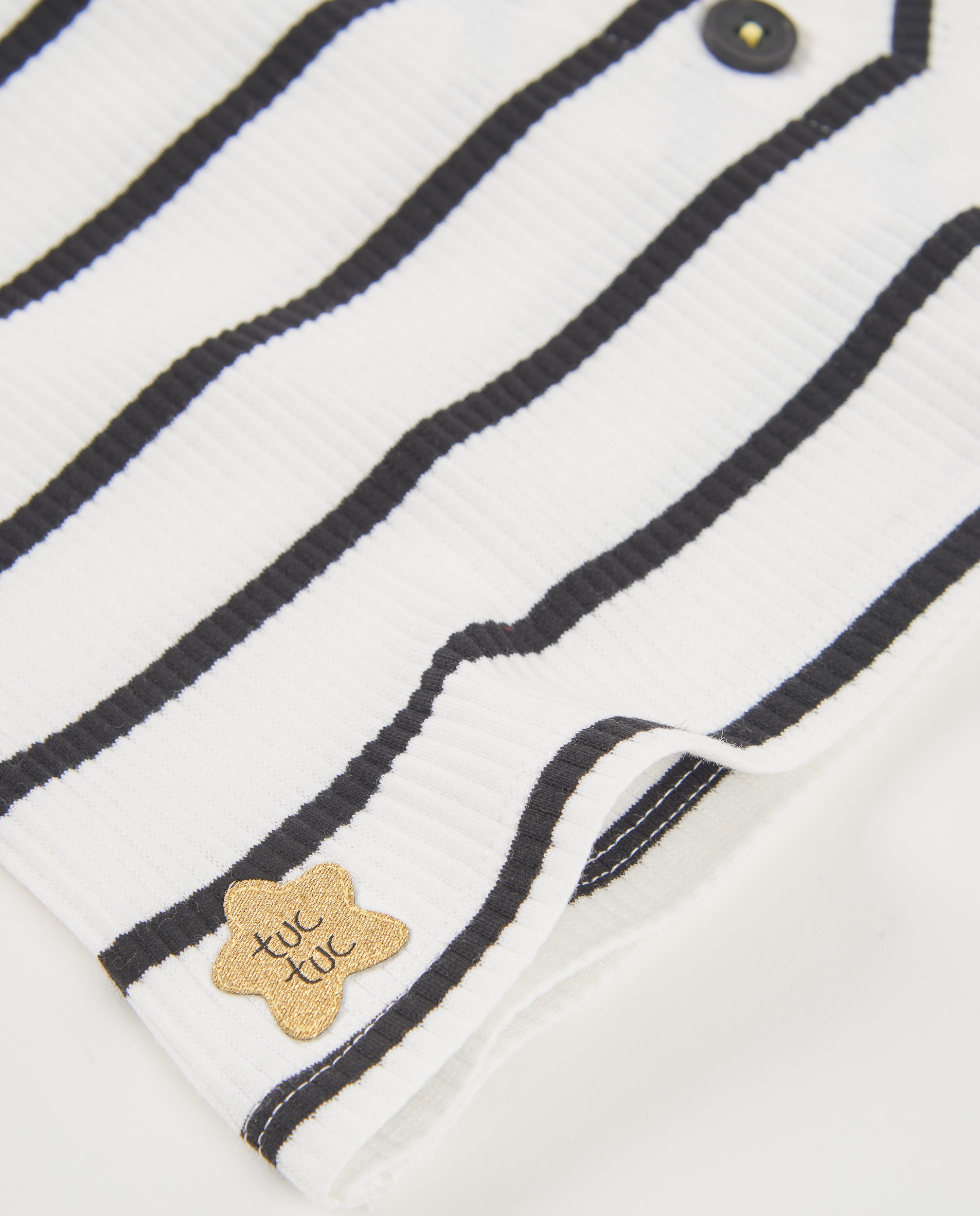 Saia Calça Infantil de Malha com Design Assimétrico Branco-4