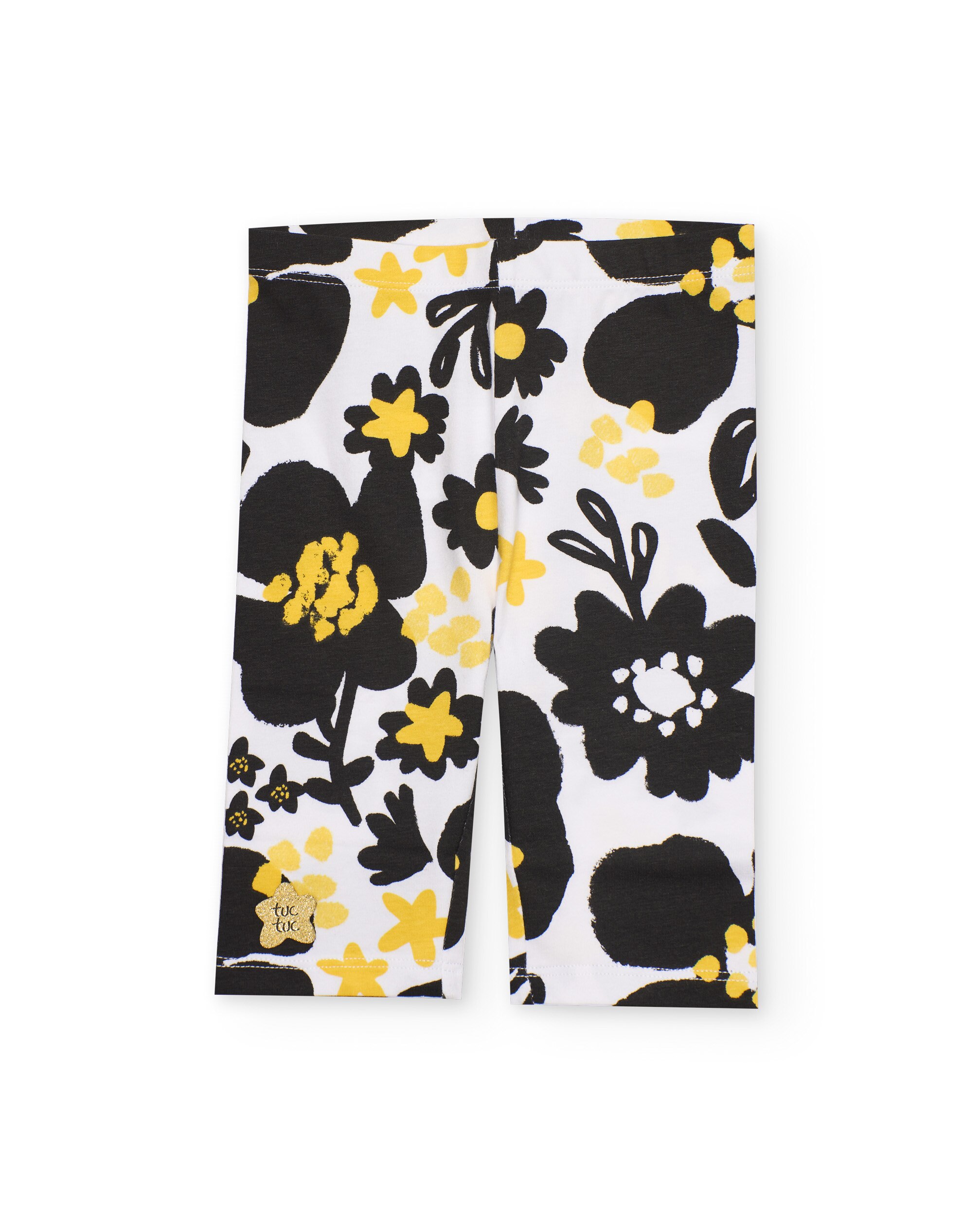 Conjunto Infantil de Malha com Detalhes em Lantejoulas Amarelo-3