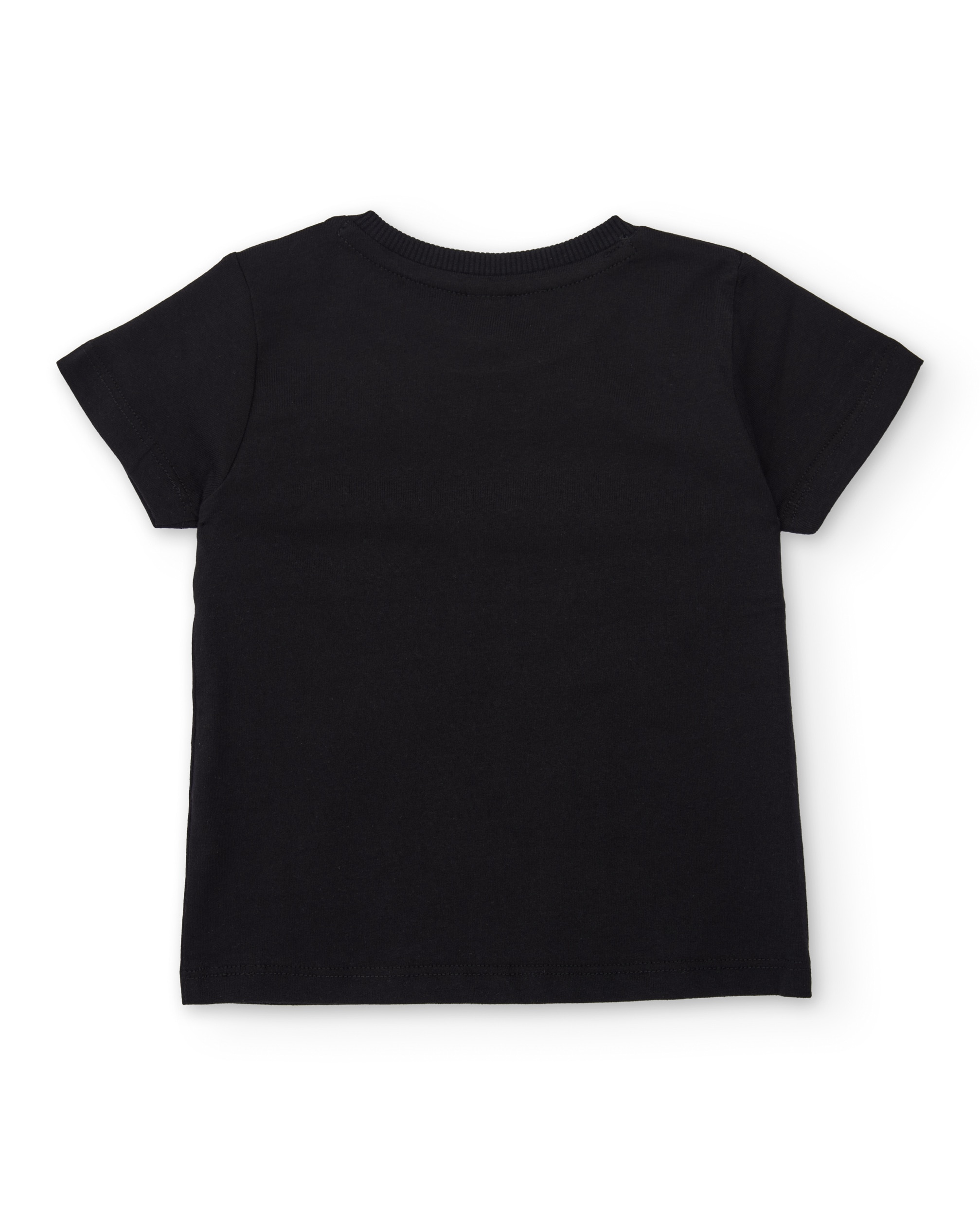 T-shirt Infantil de Malha com Estampado de Tubarão Preto-2