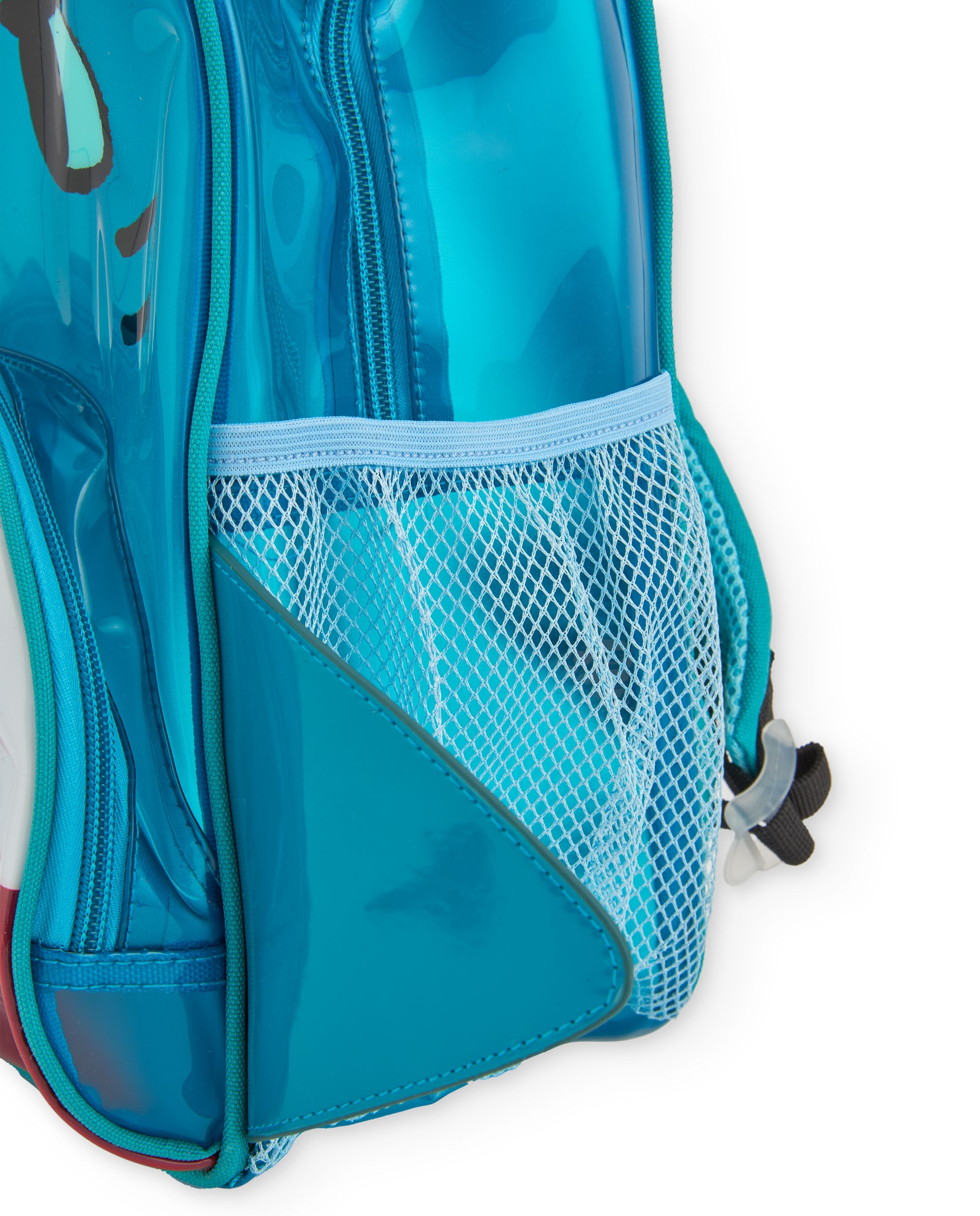 Mochila Plana e Design Tubarão Tuc tuc Turquesa-4