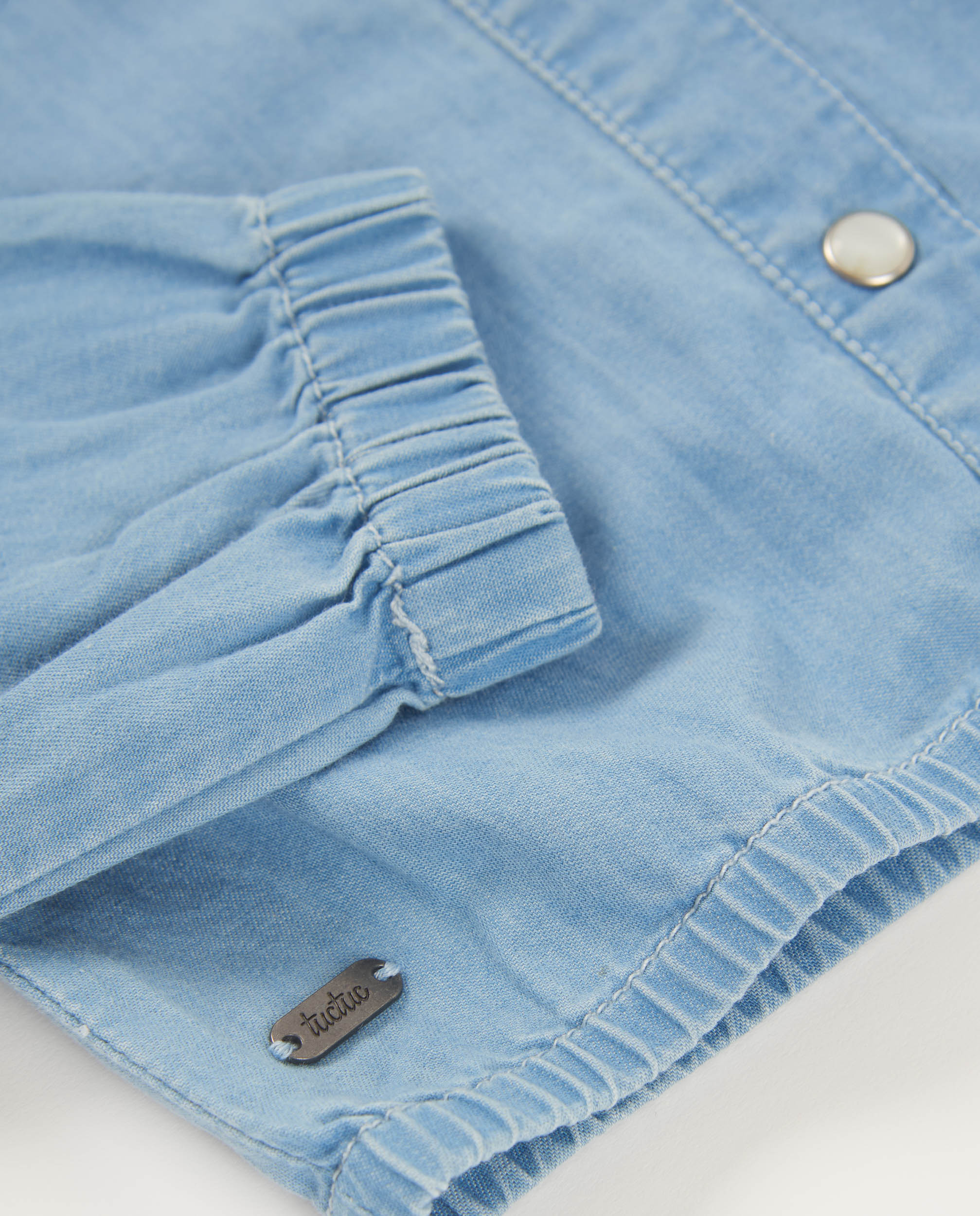 Camisa de Plana e Jeans Leve Tuc tuc Azul-4