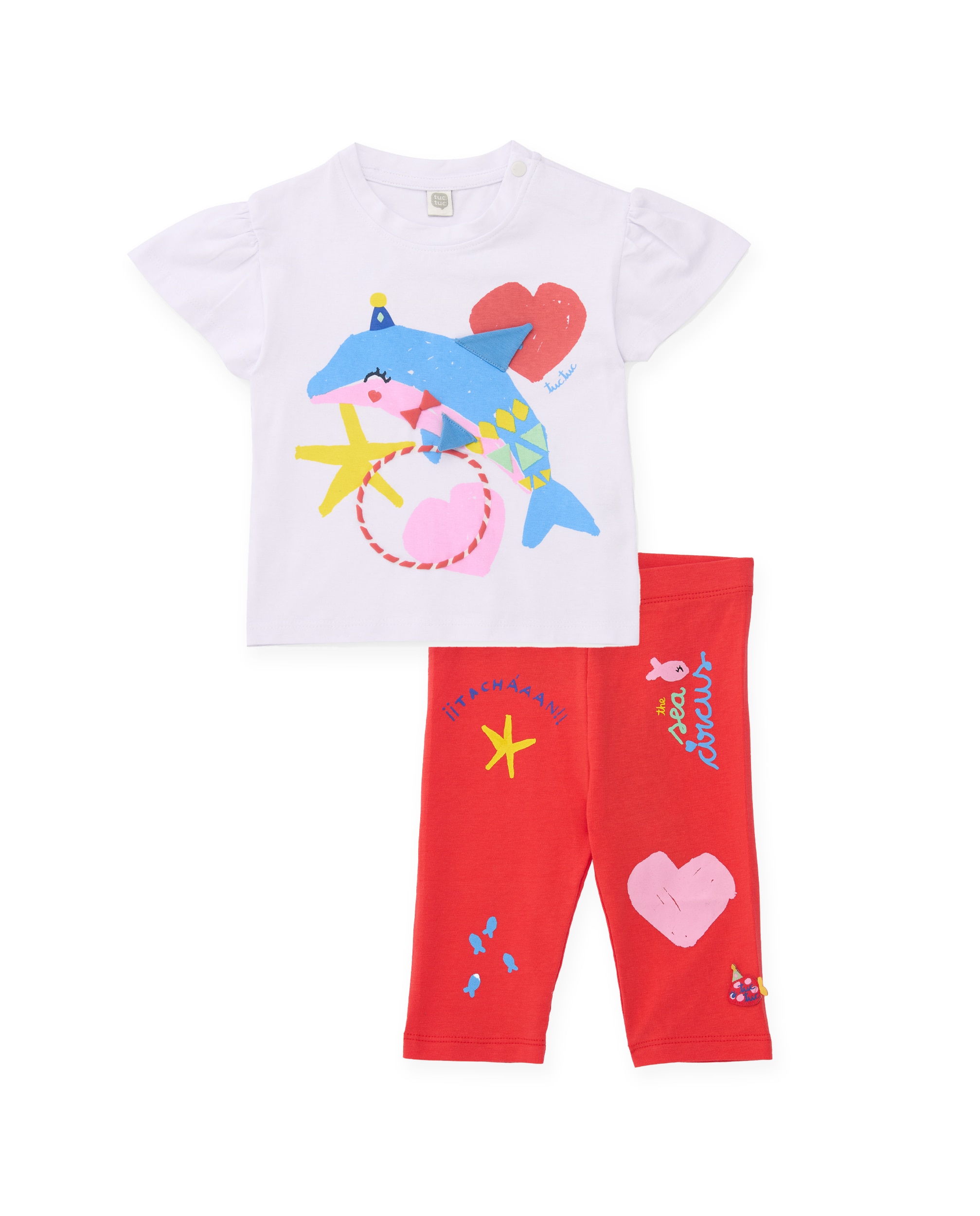 Imagem 0 de Conjunto Infantil de Malha e Design Golfinho