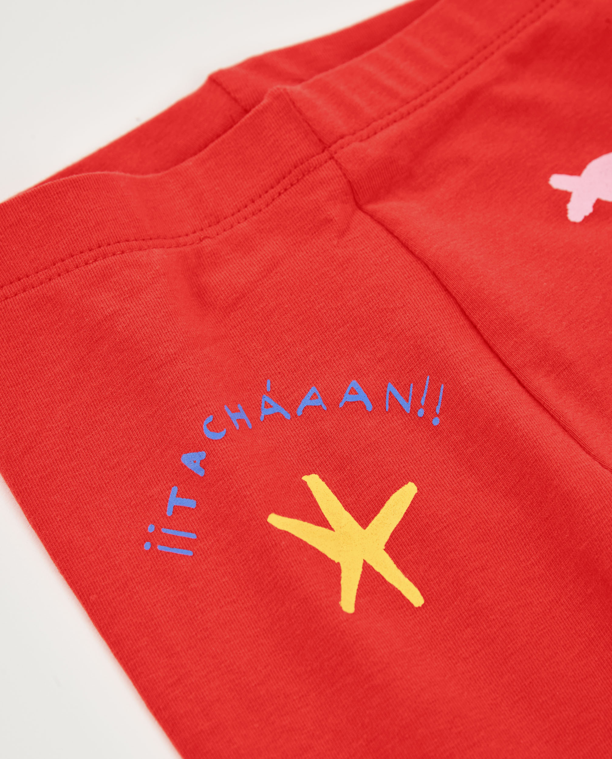 Leggings Infantil de Malha e Estampados Decorativos Tuc tuc Vermelho-3