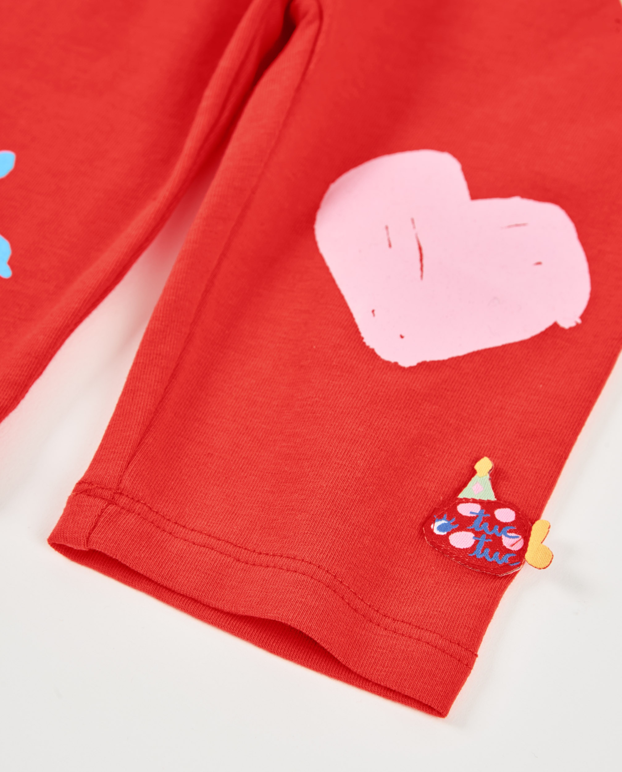 Leggings Infantil de Malha e Estampados Decorativos Tuc tuc Vermelho-4