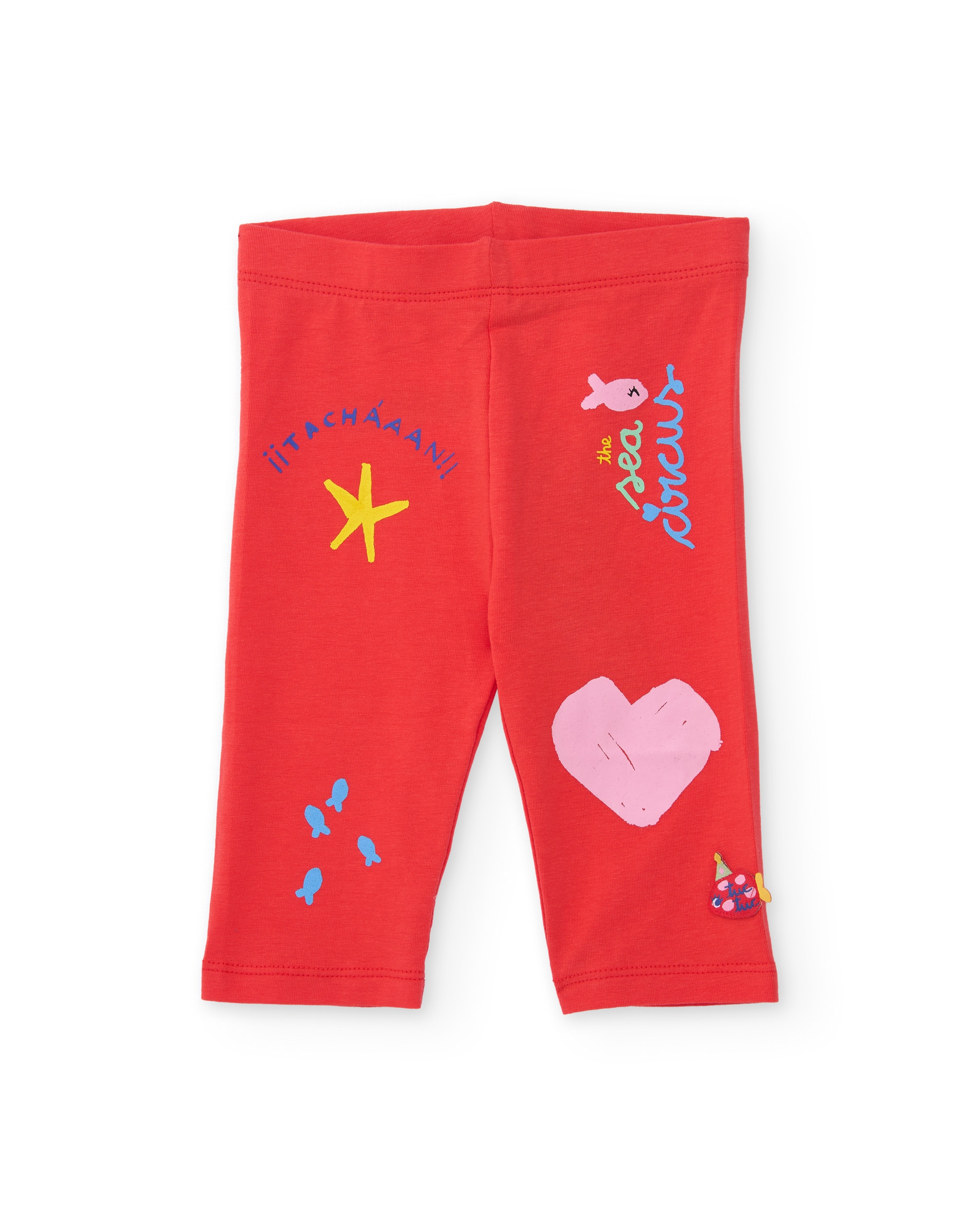 Imagem 0 de Leggings Infantil de Malha e Estampados Decorativos