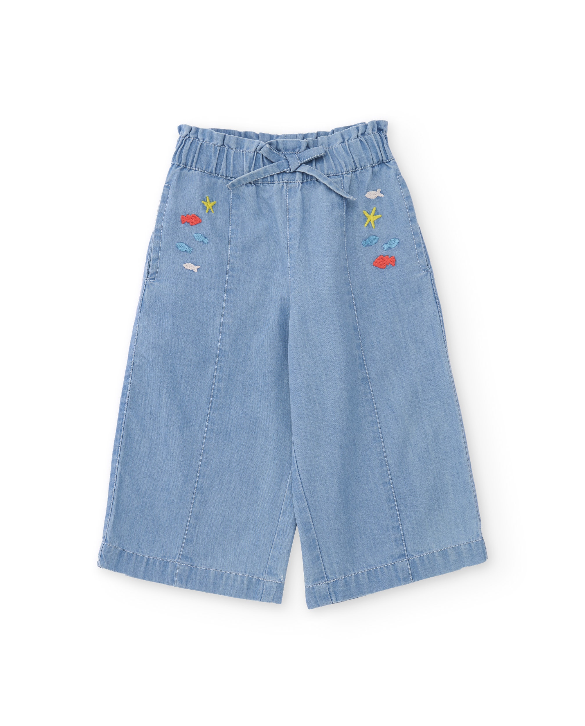 Imagem 0 de Calças de Plana e Denim Claro