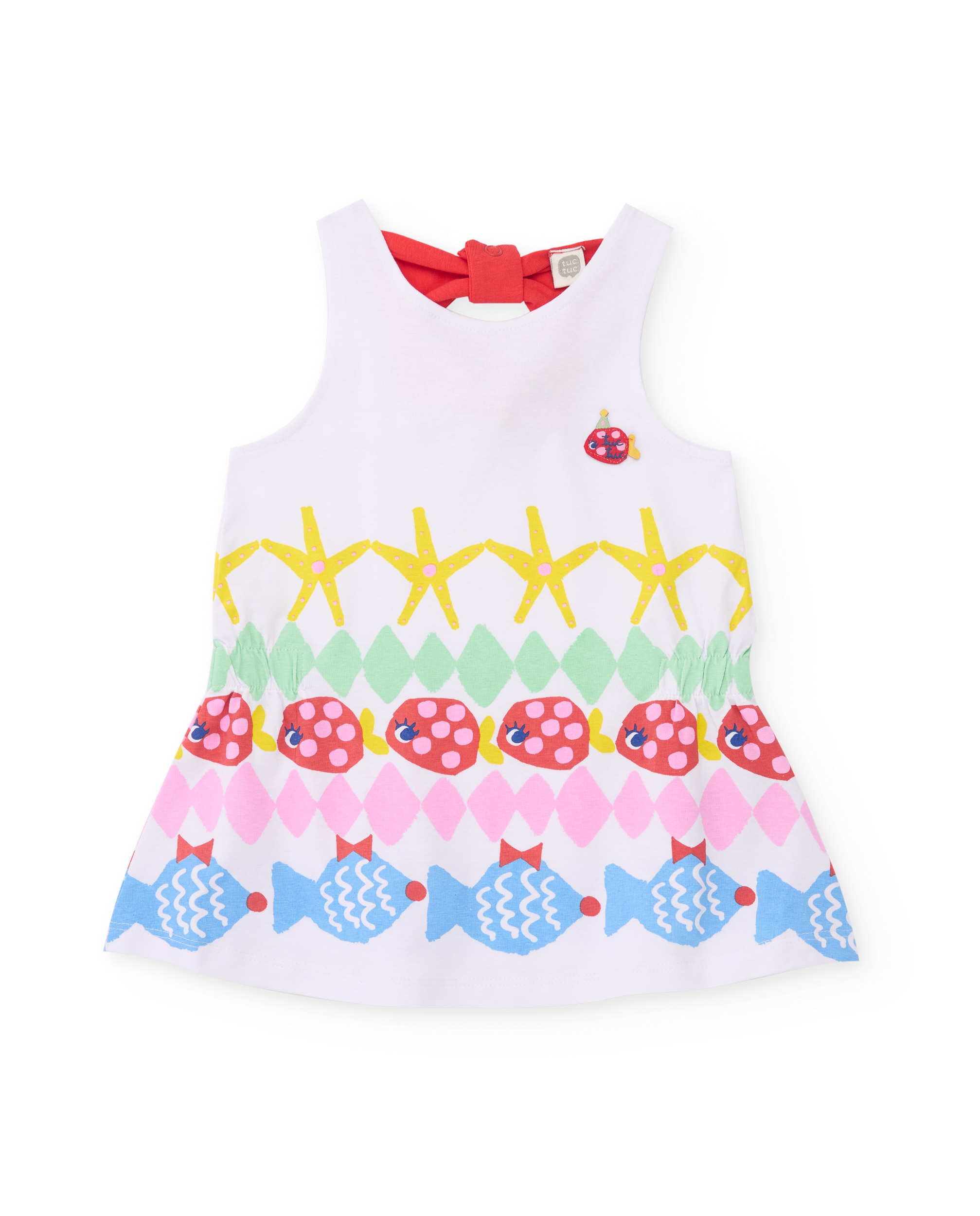 Imagem 0 de Vestido Infantil de Malha com Laço nas Costas