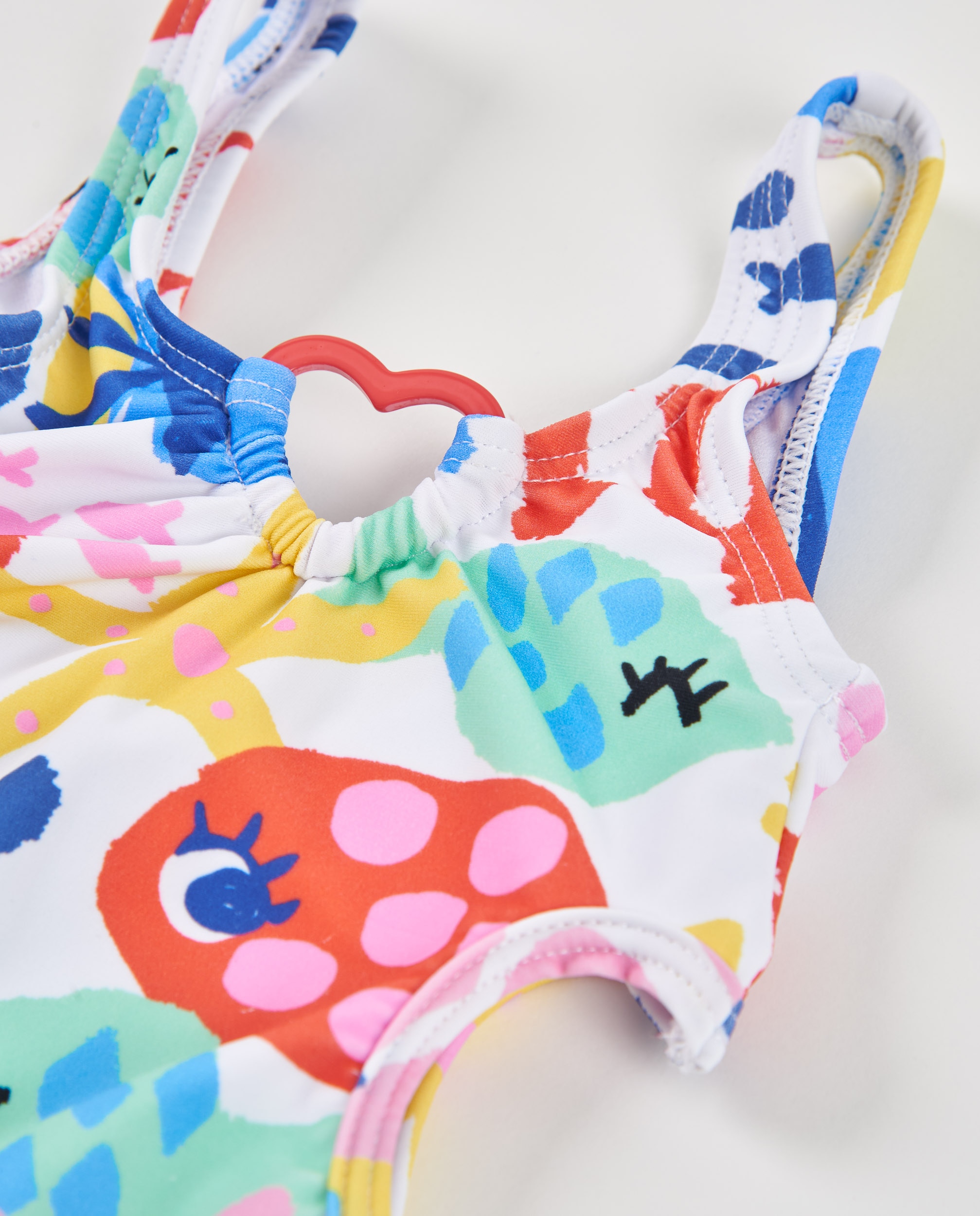 Fato de Banho Infantil de Malha com Aberturas Laterais Tuc tuc Multicolor-3