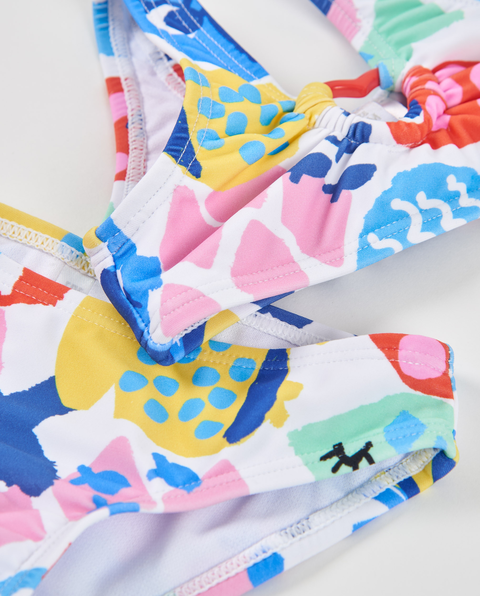 Biquíni Infantil de Malha e Detalhe Franzido Tuc tuc Multicolor-3