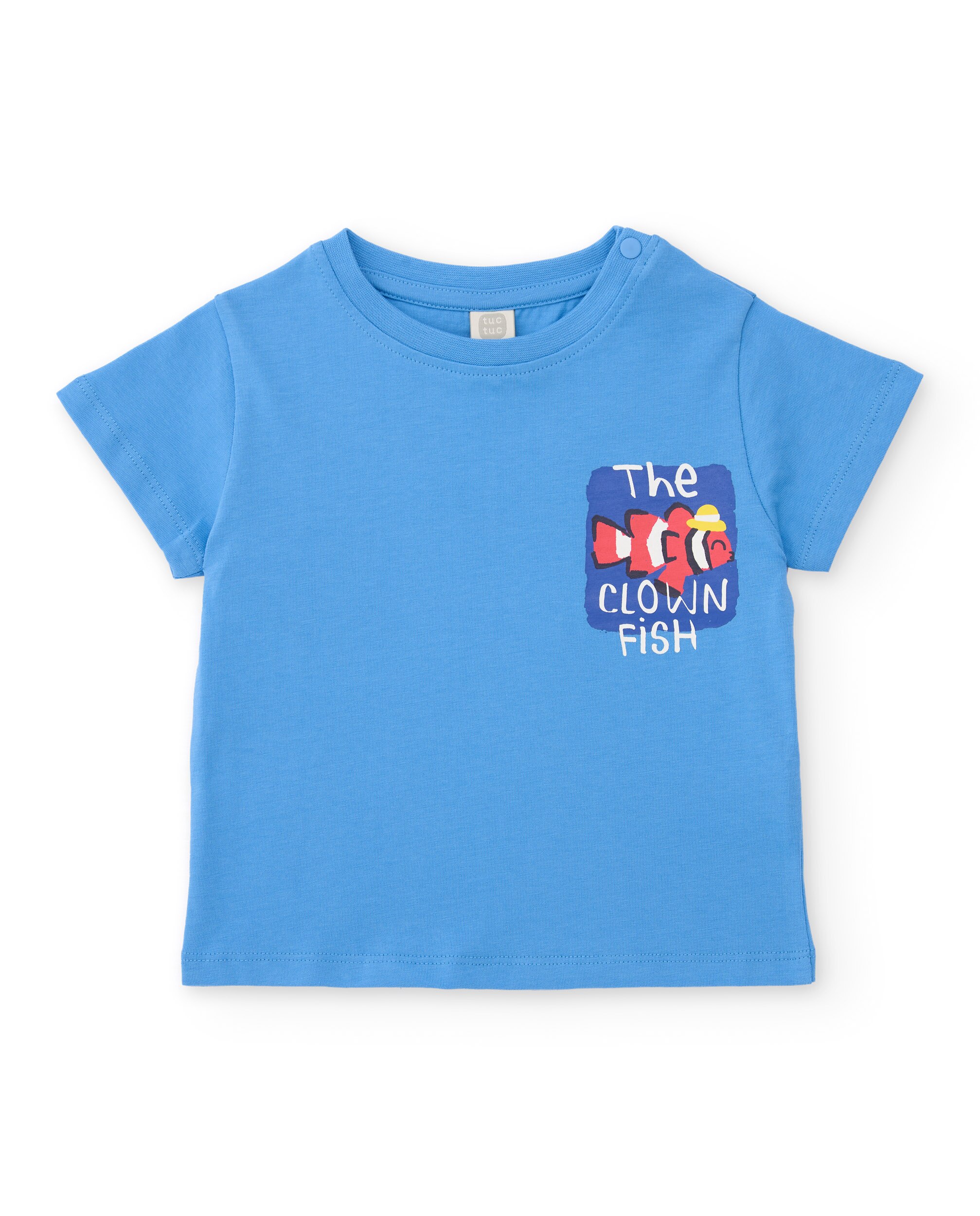 Conjunto Infantil de Malha e Estampado Artístico Azul-2