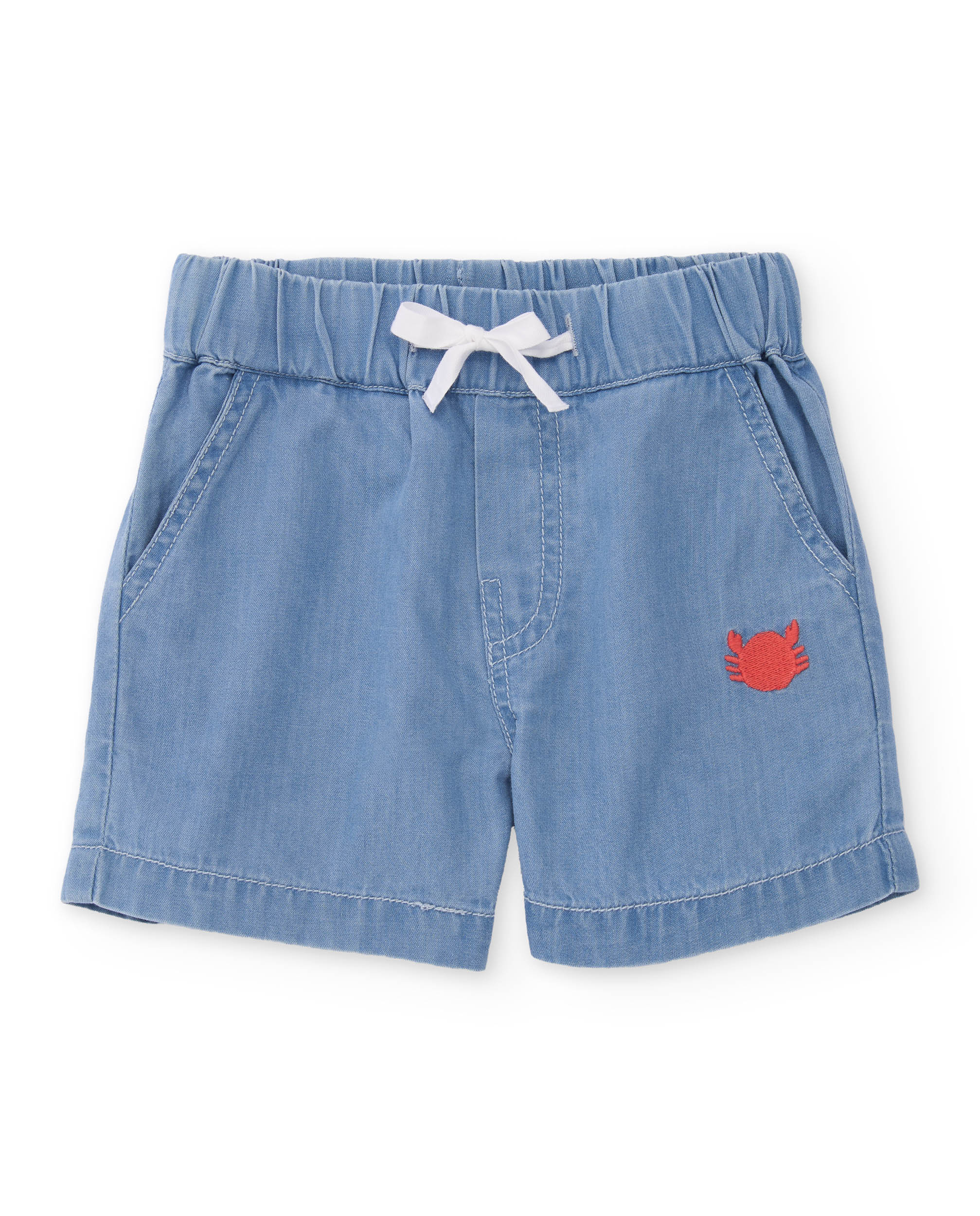 Imagem 0 de Bermuda Infantil de Plana e Denim Leve