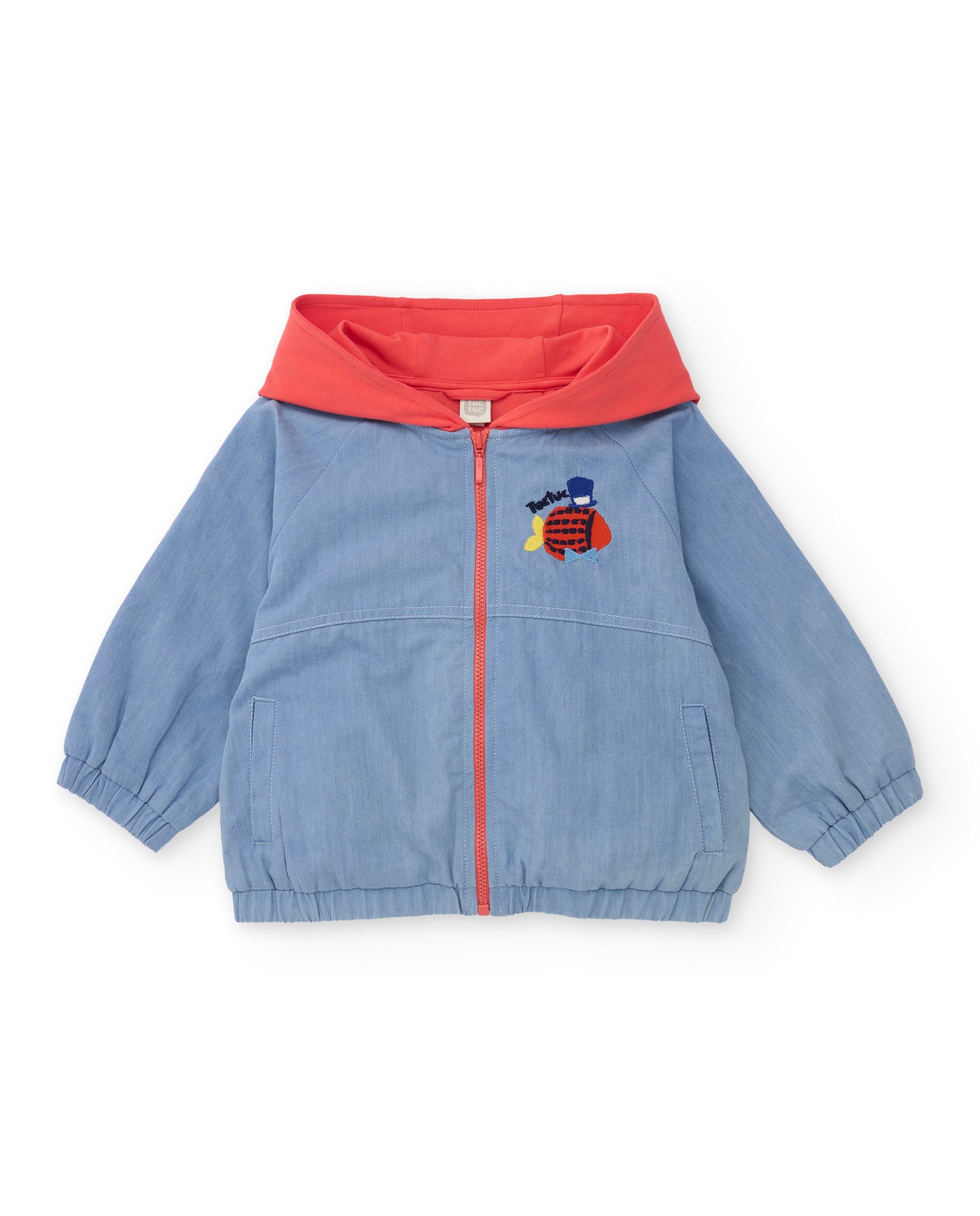 Imagem 0 de Casaco Infantil de Plana e Denim Suave