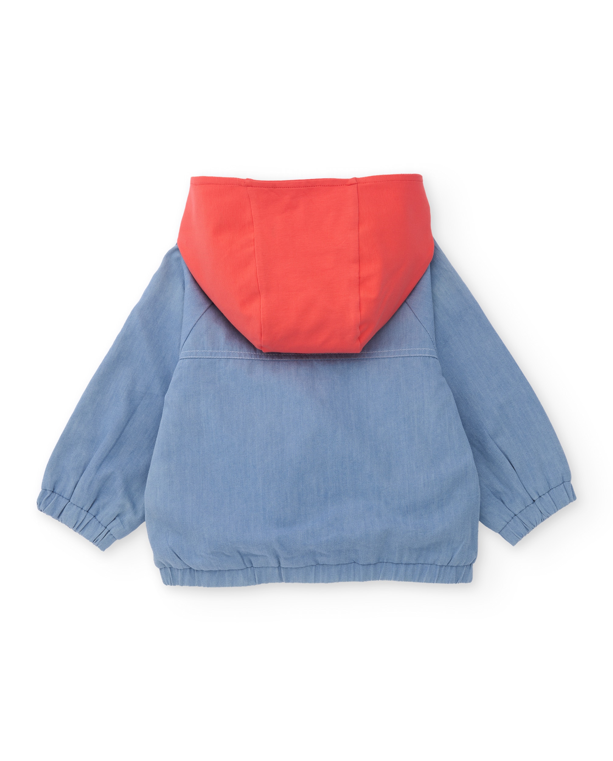 Casaco Infantil de Plana e Denim Suave Azul-2