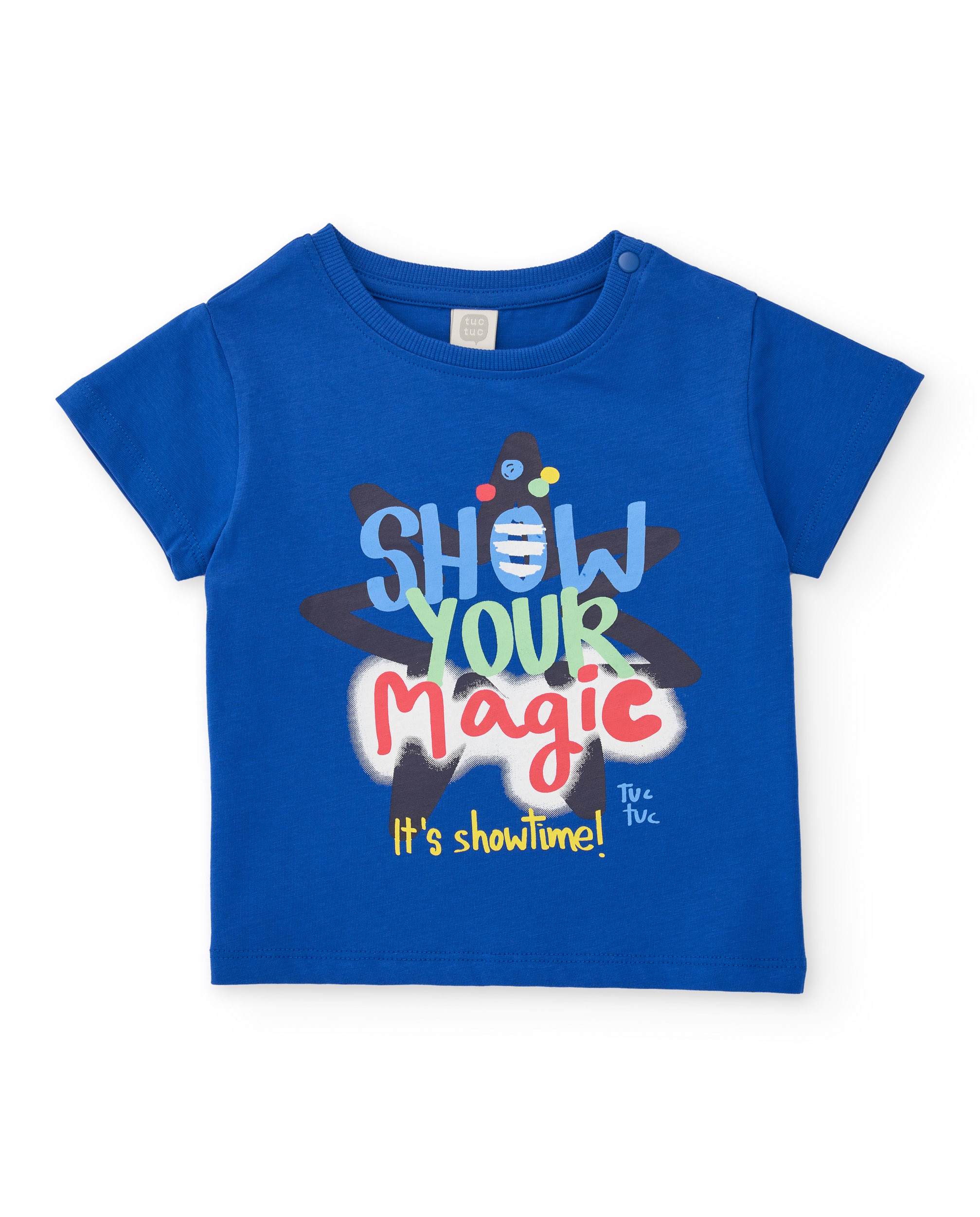 Conjunto Infantil de Malha de Três Peças Tuc tuc Azul-4