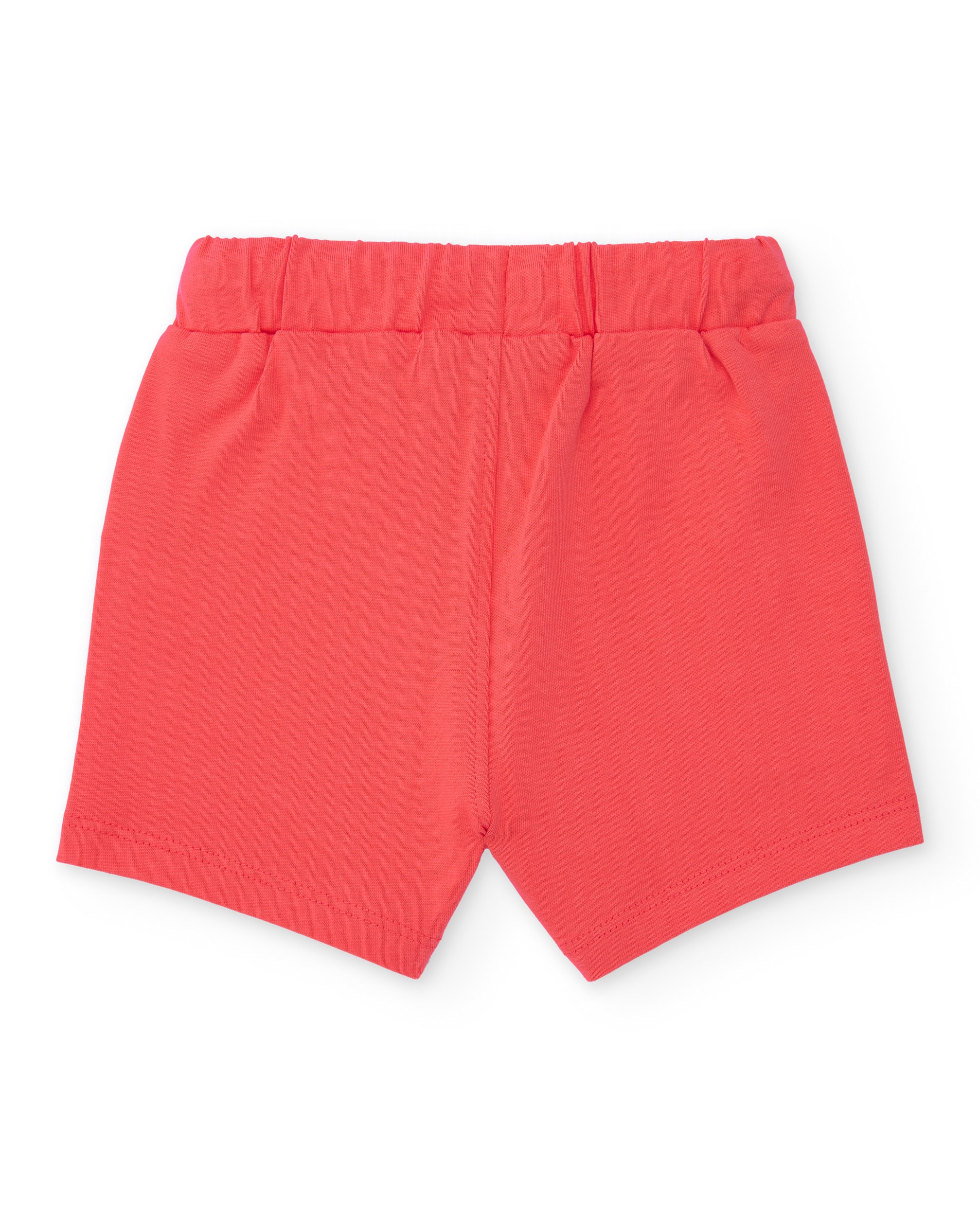 Bermuda Infantil de Malha com Cordão Ajustável Vermelho-2