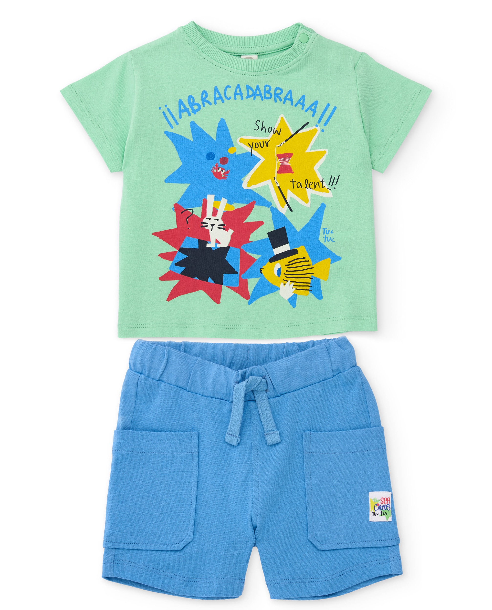 Imagem 0 de Conjunto Infantil de Malha com Estampado Frontal