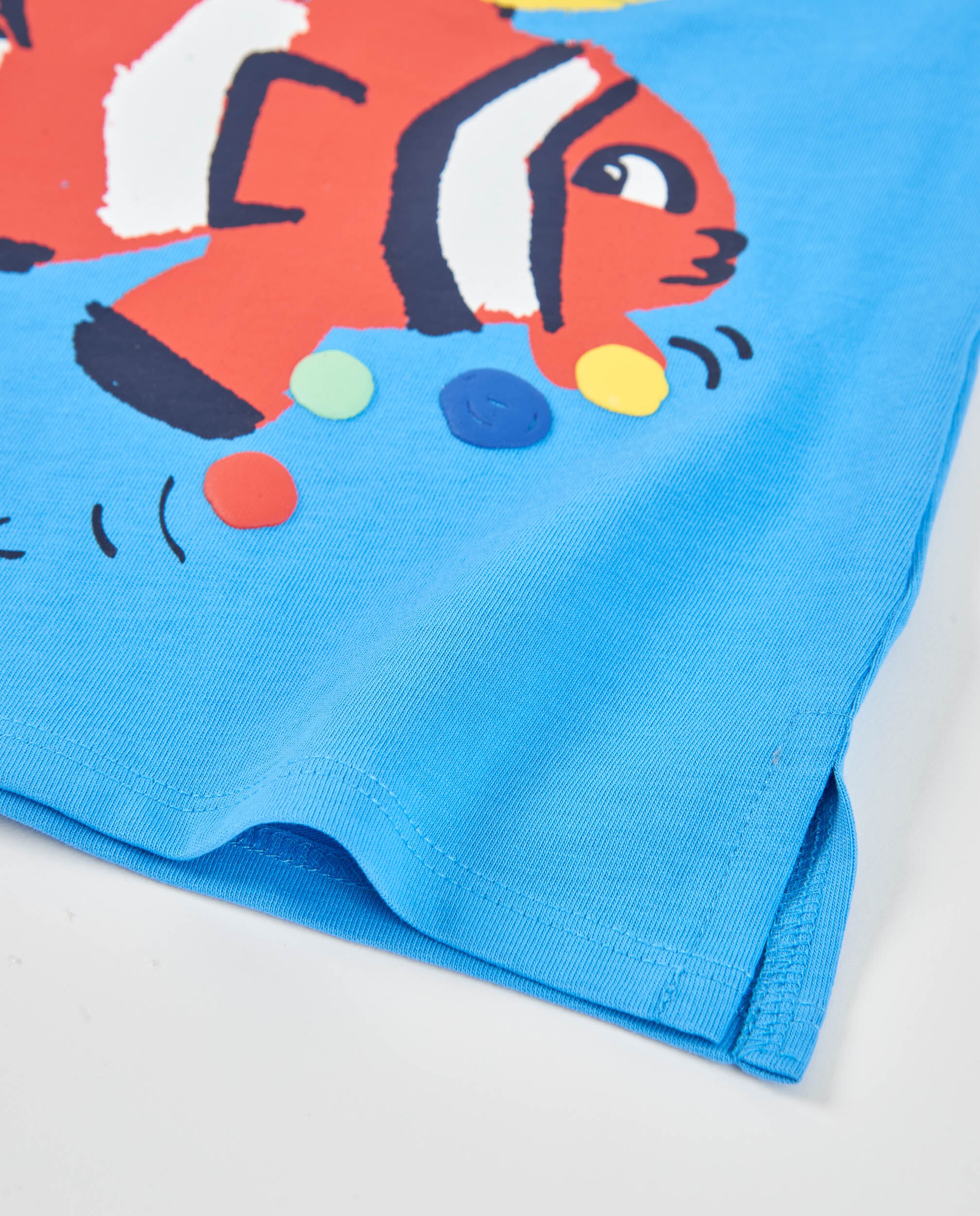 T-shirt Infantil de Malha com Alças Tuc tuc Azul-4